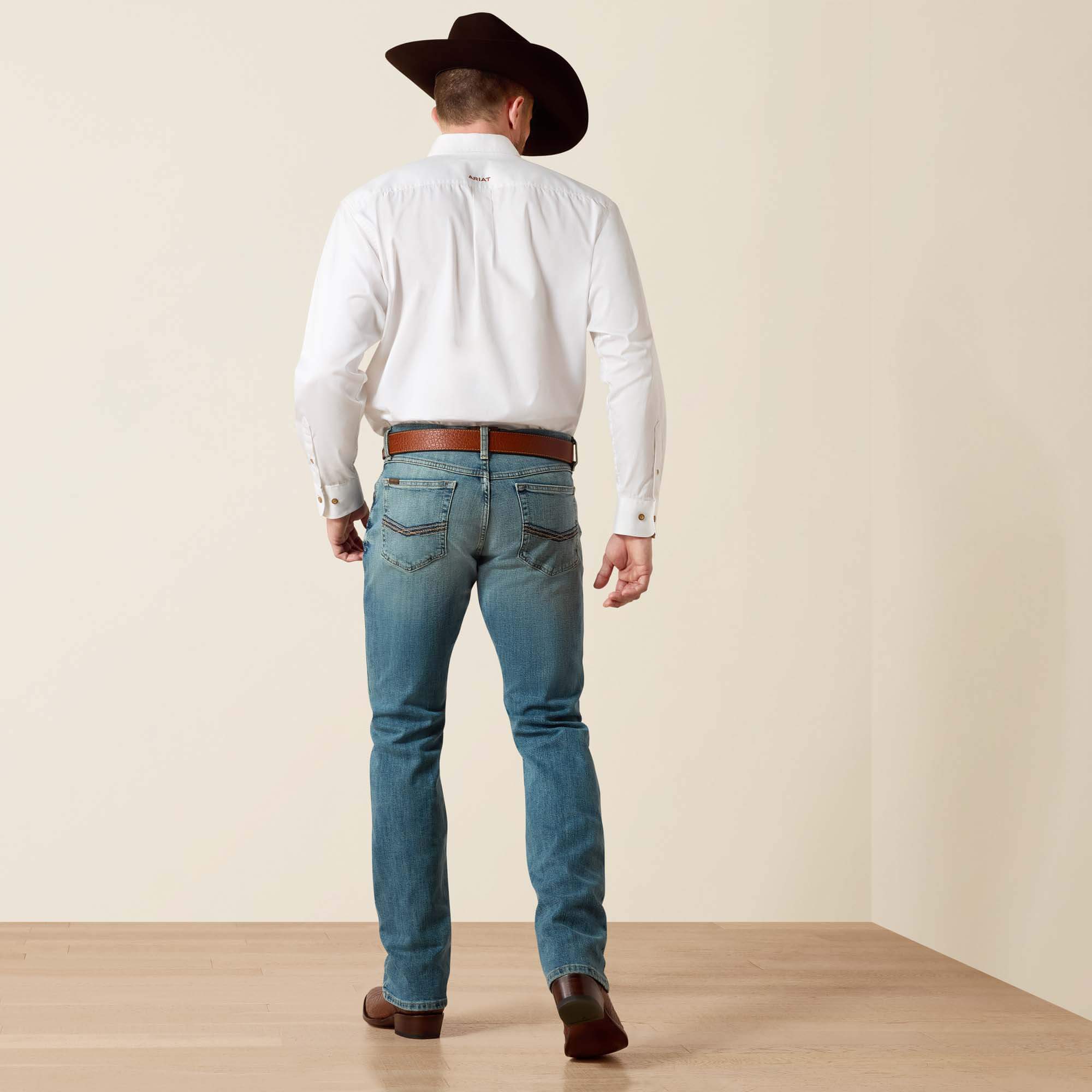 M4 Stretch Legacy Stackable Straight Leg Jean Back - SAWYER