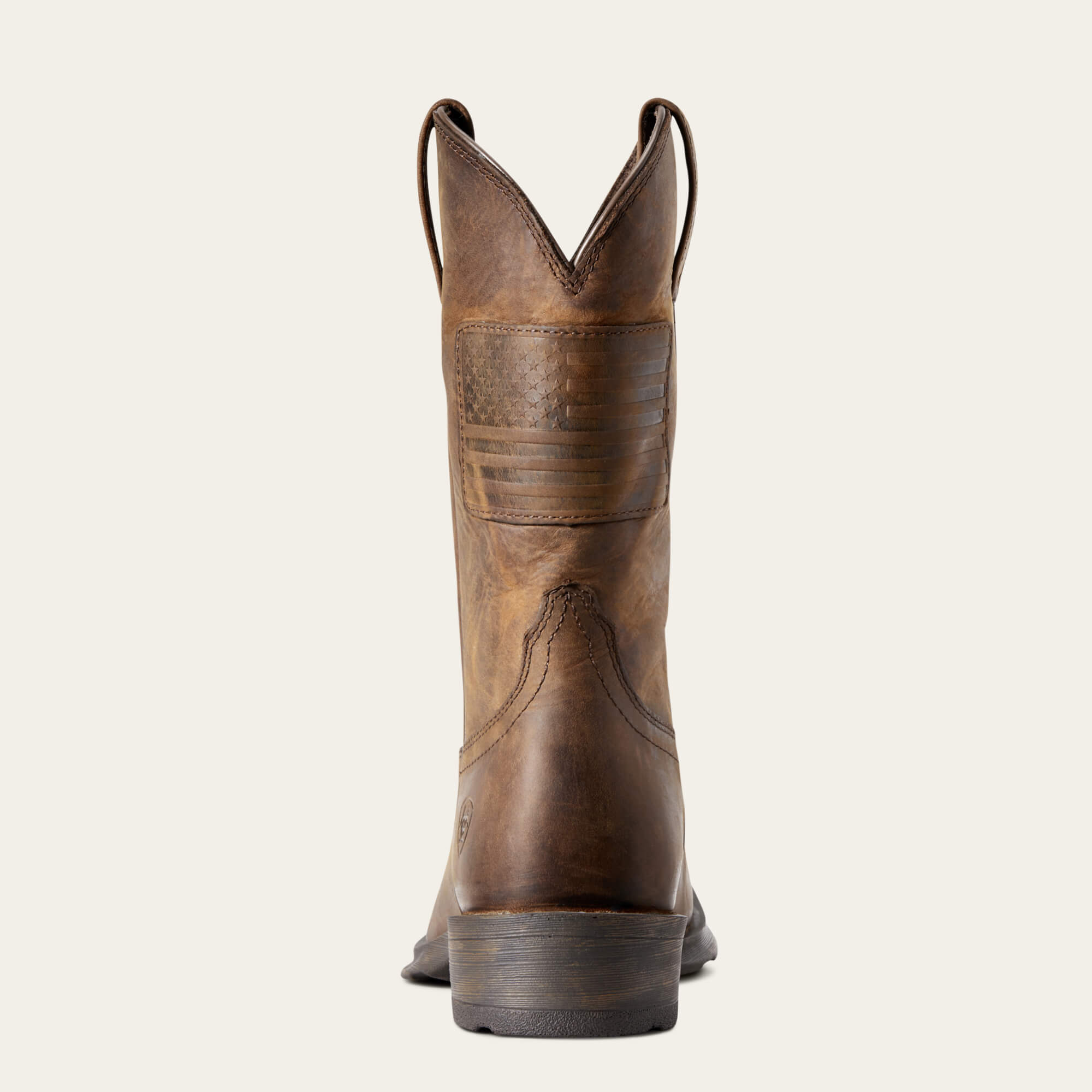 Rambler Patriot Western Boot Heel - DISTRESSED BROWN