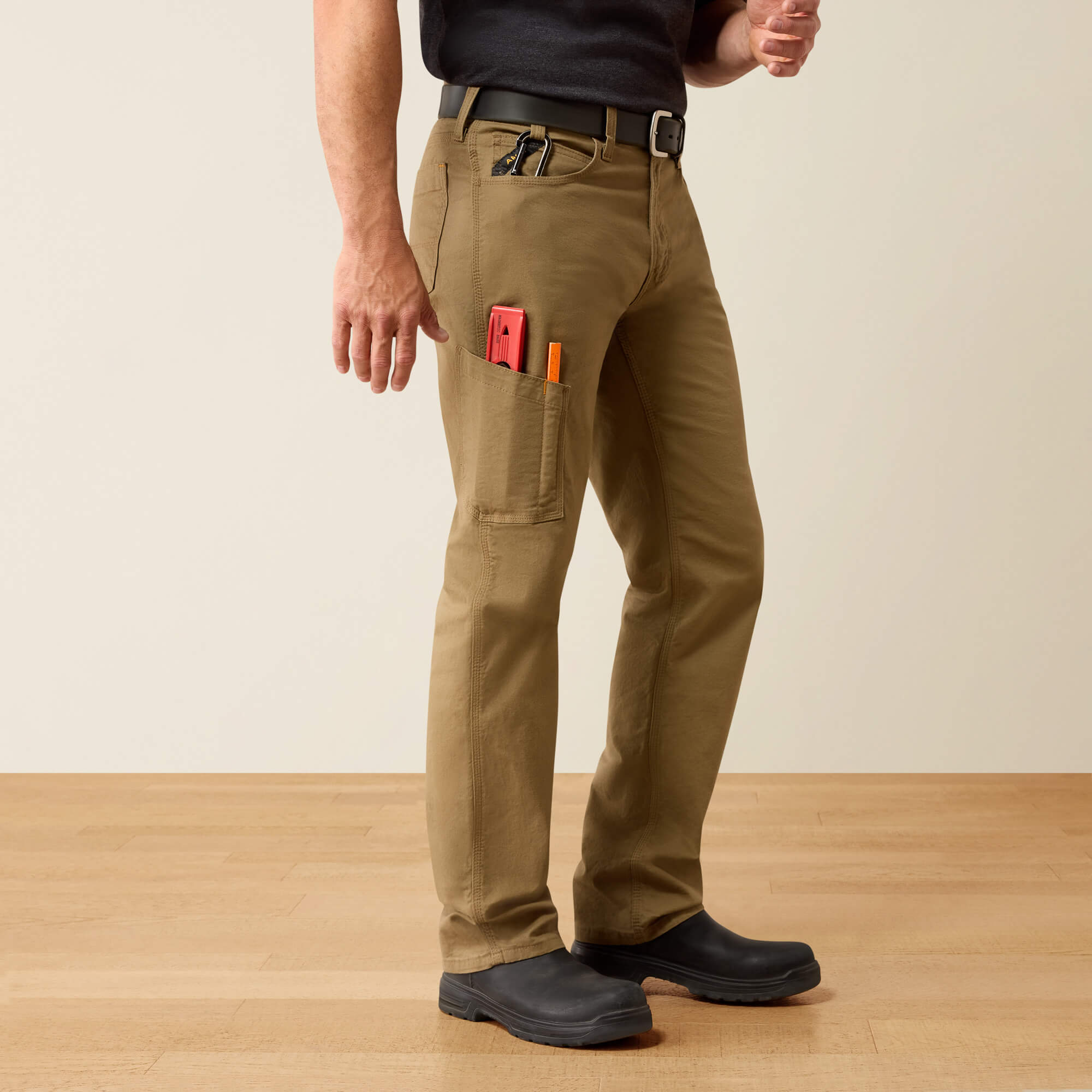 Rebar M4 Relaxed Made Tough DuraStretch Straight Leg Pants 01 - FIELD KHAKI