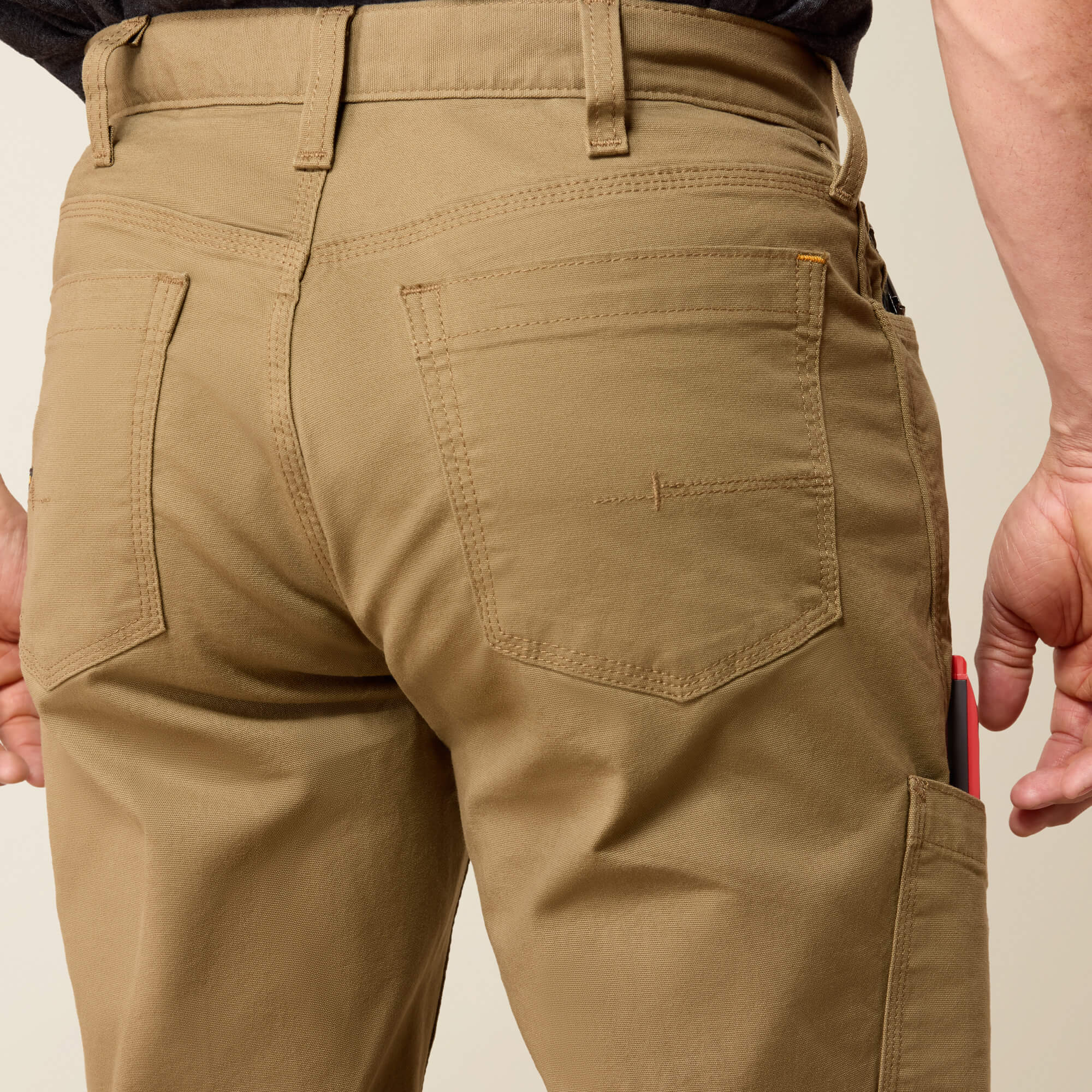 Rebar M4 Relaxed Made Tough DuraStretch Straight Leg Pants 04 - FIELD KHAKI