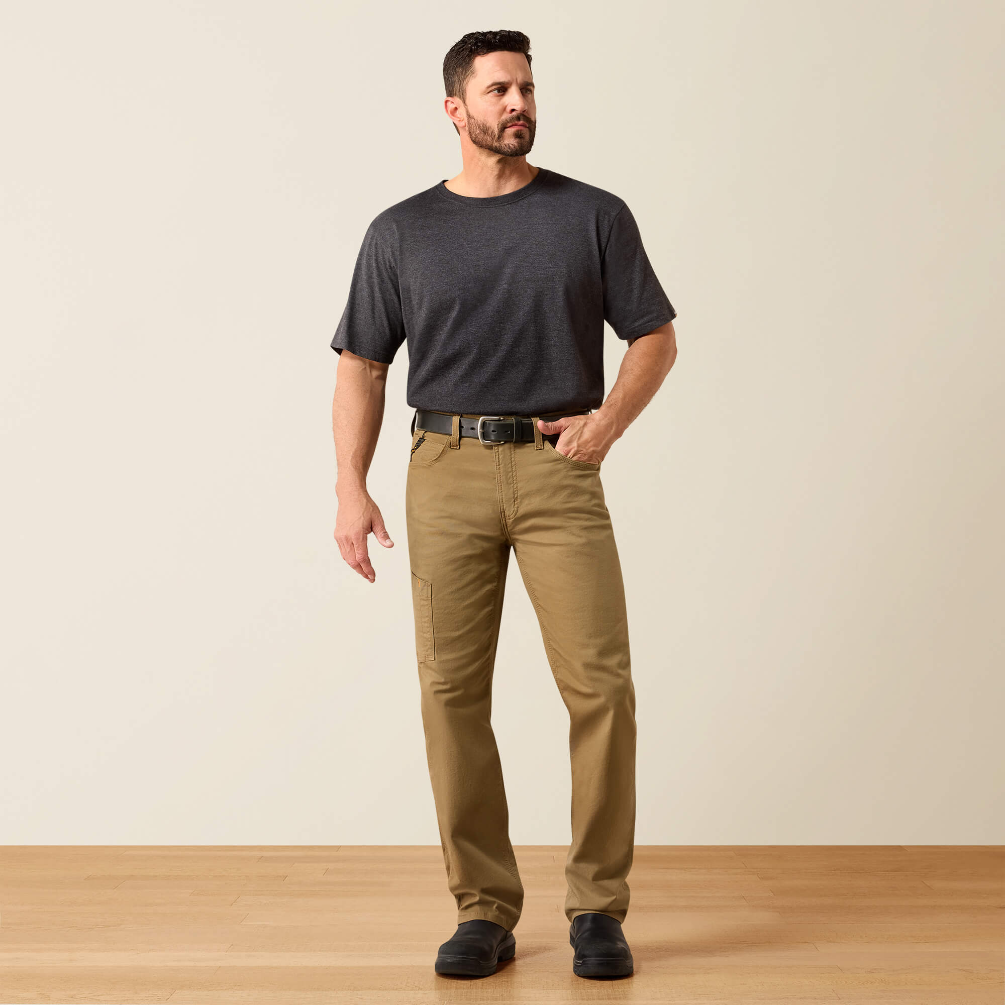 Rebar M4 Relaxed Made Tough DuraStretch Straight Leg Pants Full - FIELD KHAKI
