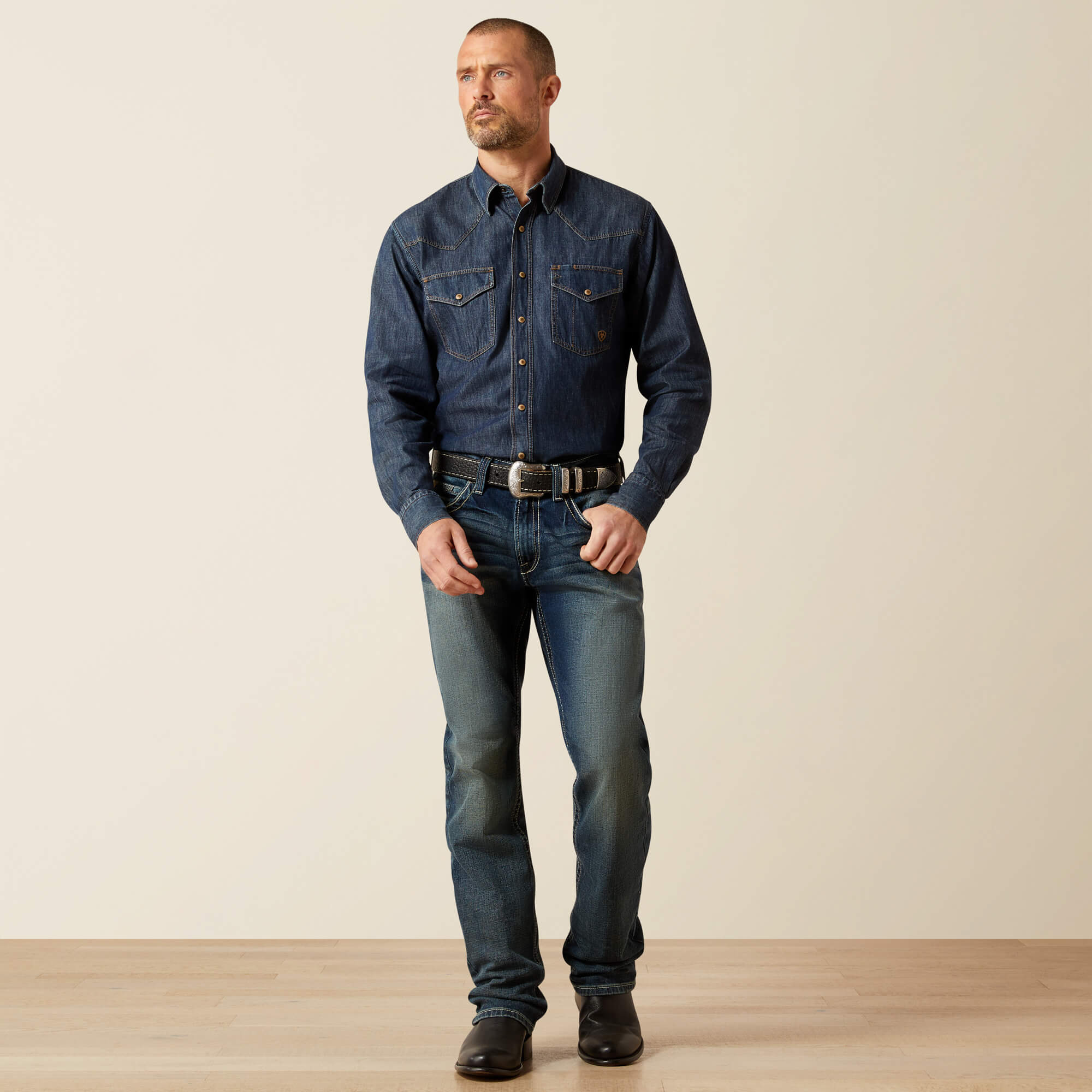 M5 Slim Stretch Adkins Stackable Straight Leg Jean Full - LENNOX