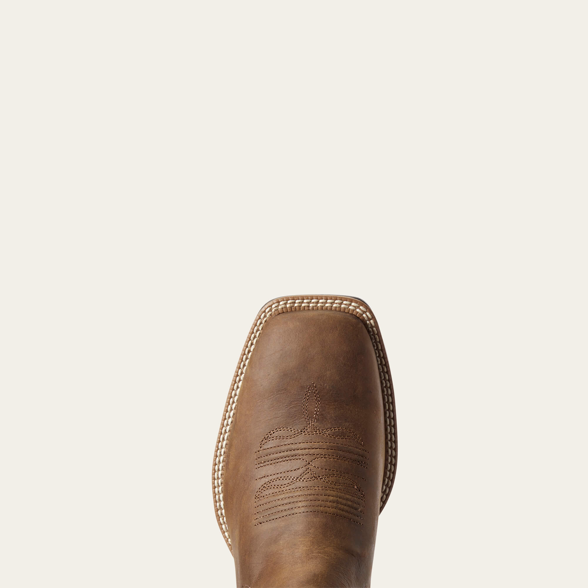 Booker Chelsea Wide Square Toe Western Boot Toe - DISTRESSED TAN