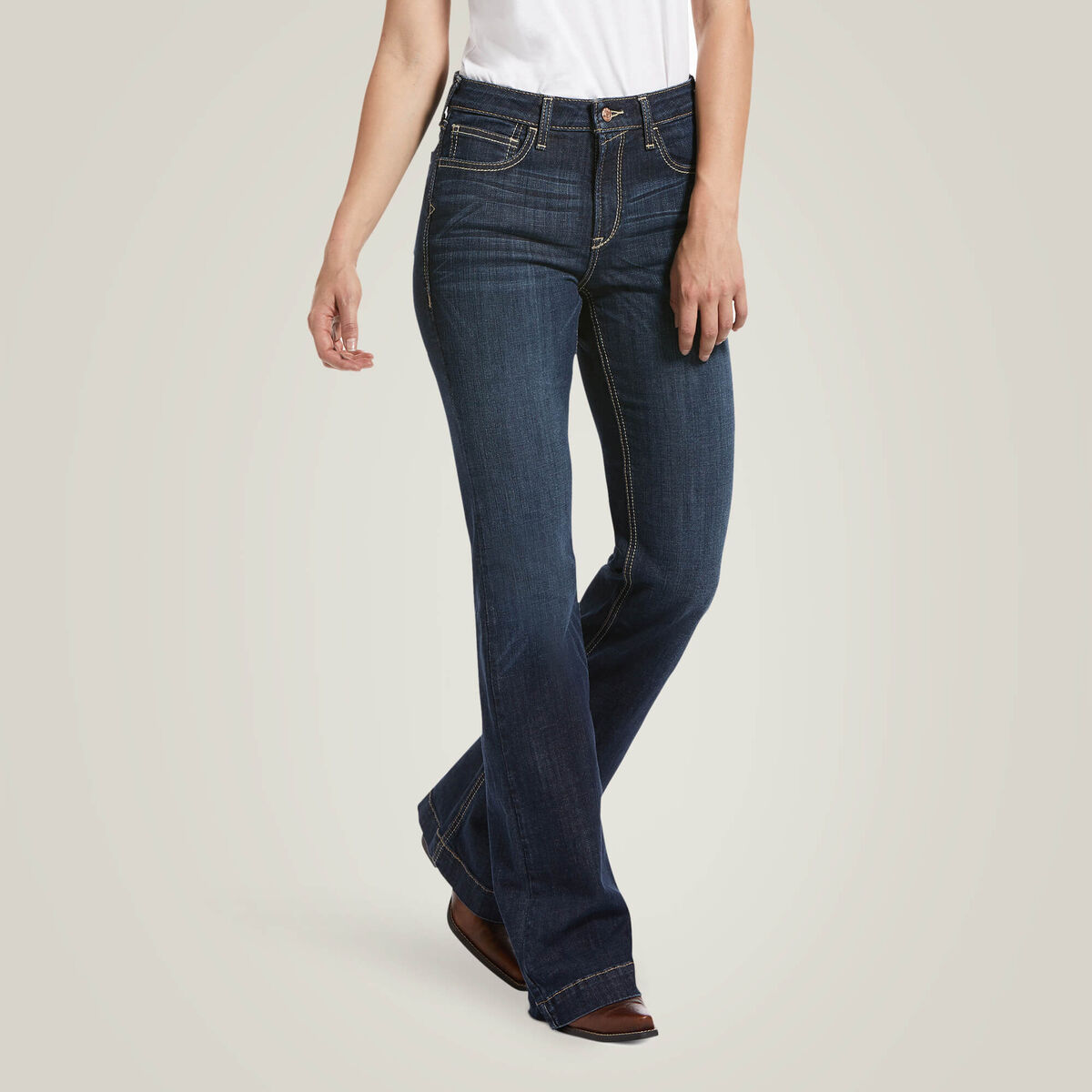 High Rise Ella Slim Trouser Jeans - Rascal