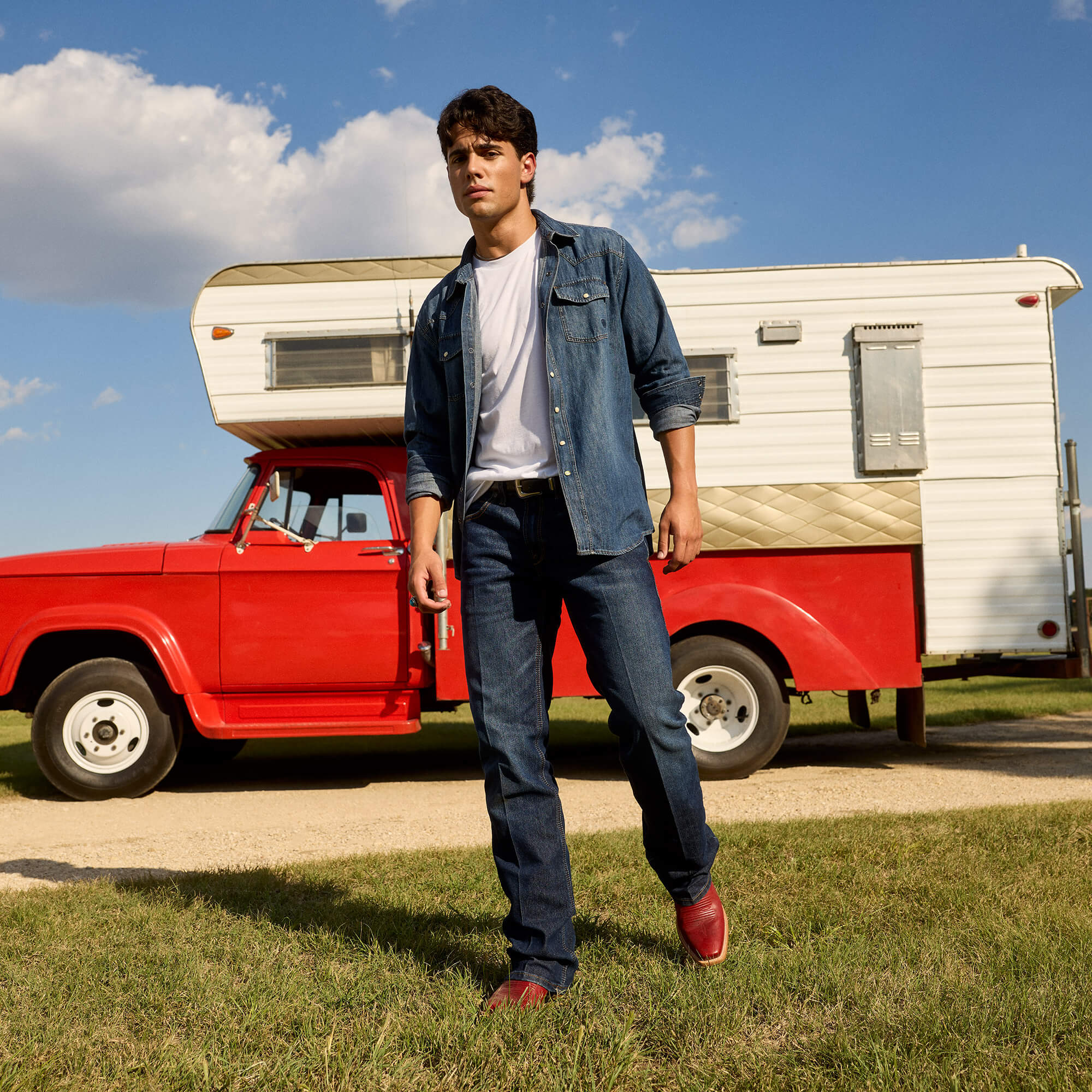 Denim Retro Fit Shirt Lifestyle - STONE