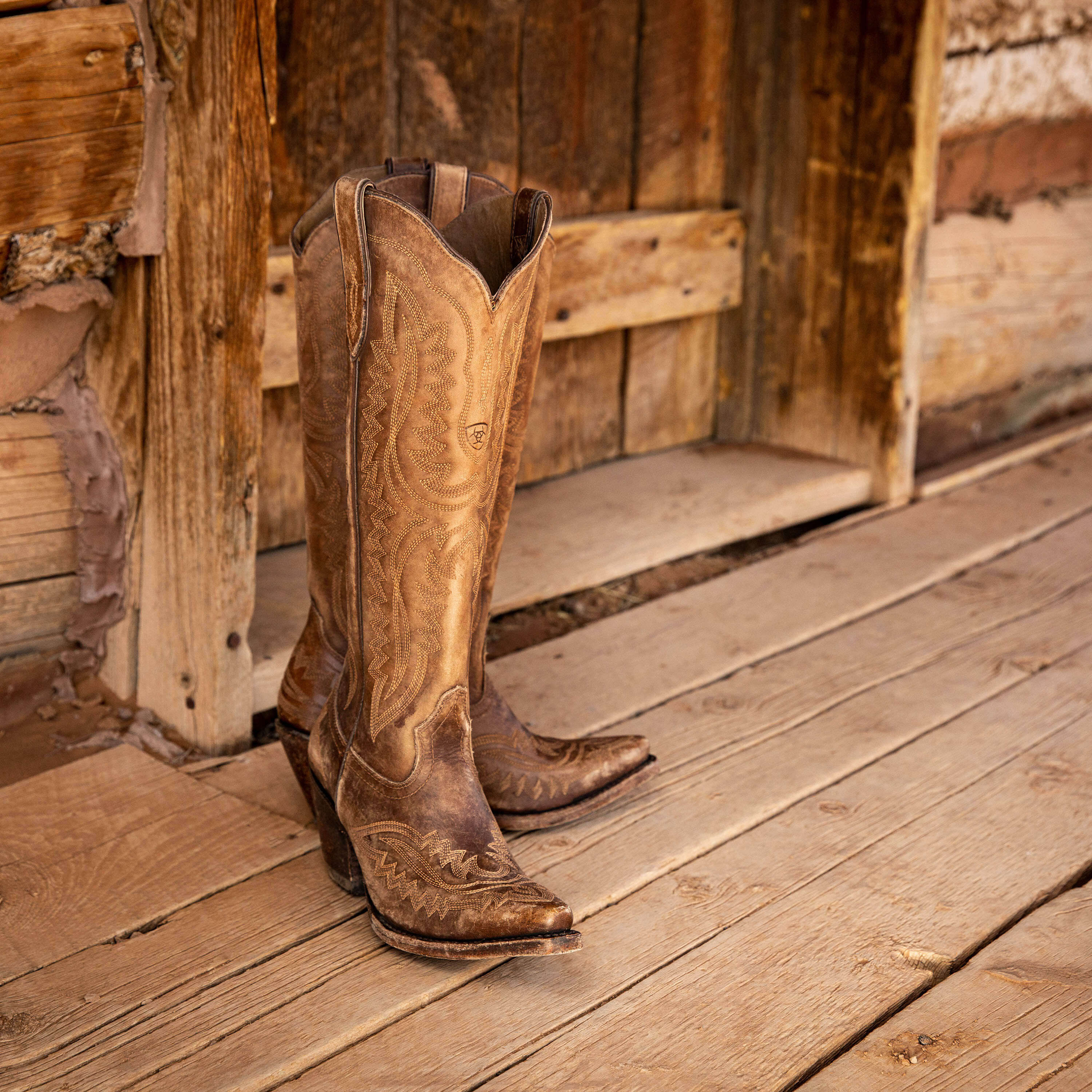 Casanova X Toe Western Boot Lifestyle - NATURALLY DISTRESSED BROWN