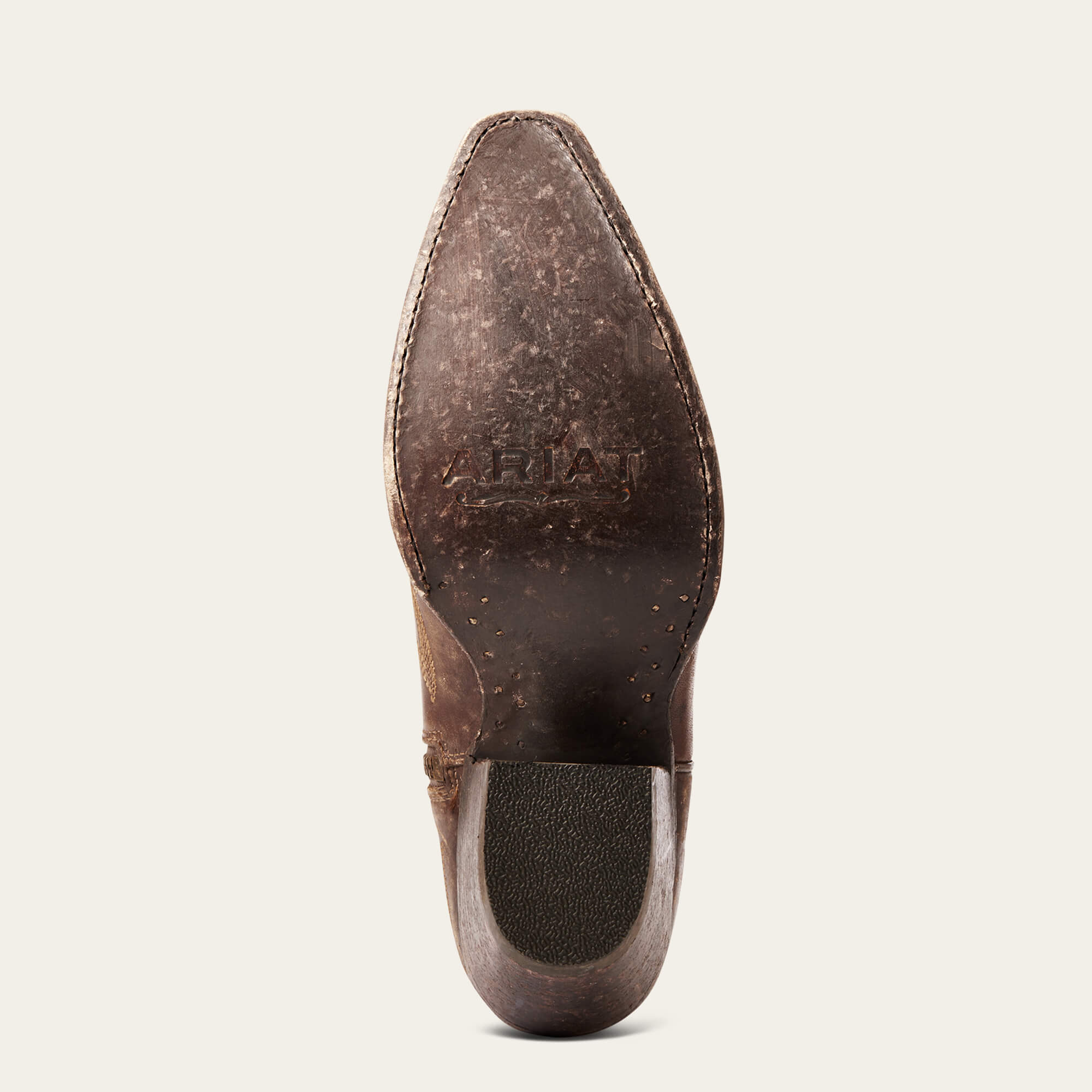Casanova X Toe Western Boot Sole - NATURALLY DISTRESSED BROWN