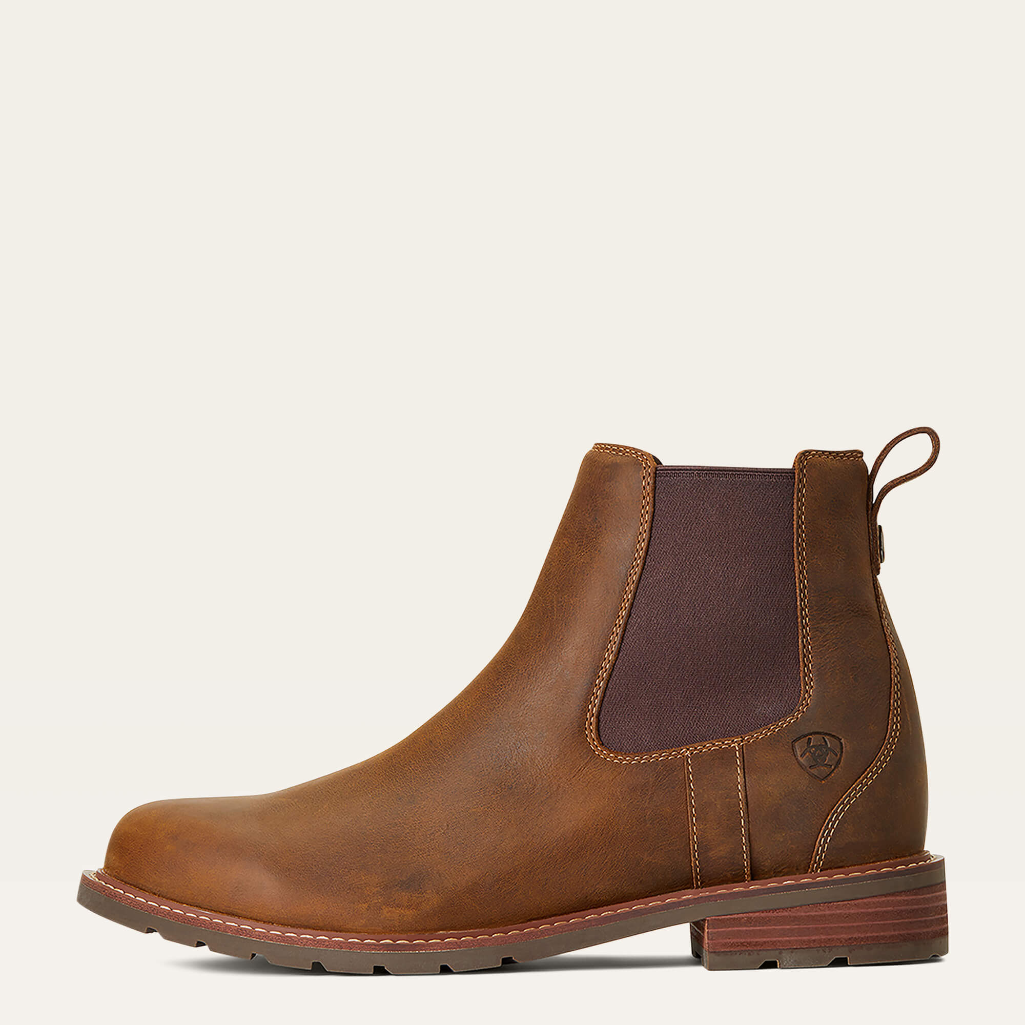 Wexford Waterproof Chelsea Boot Side - WEATHERED BROWN