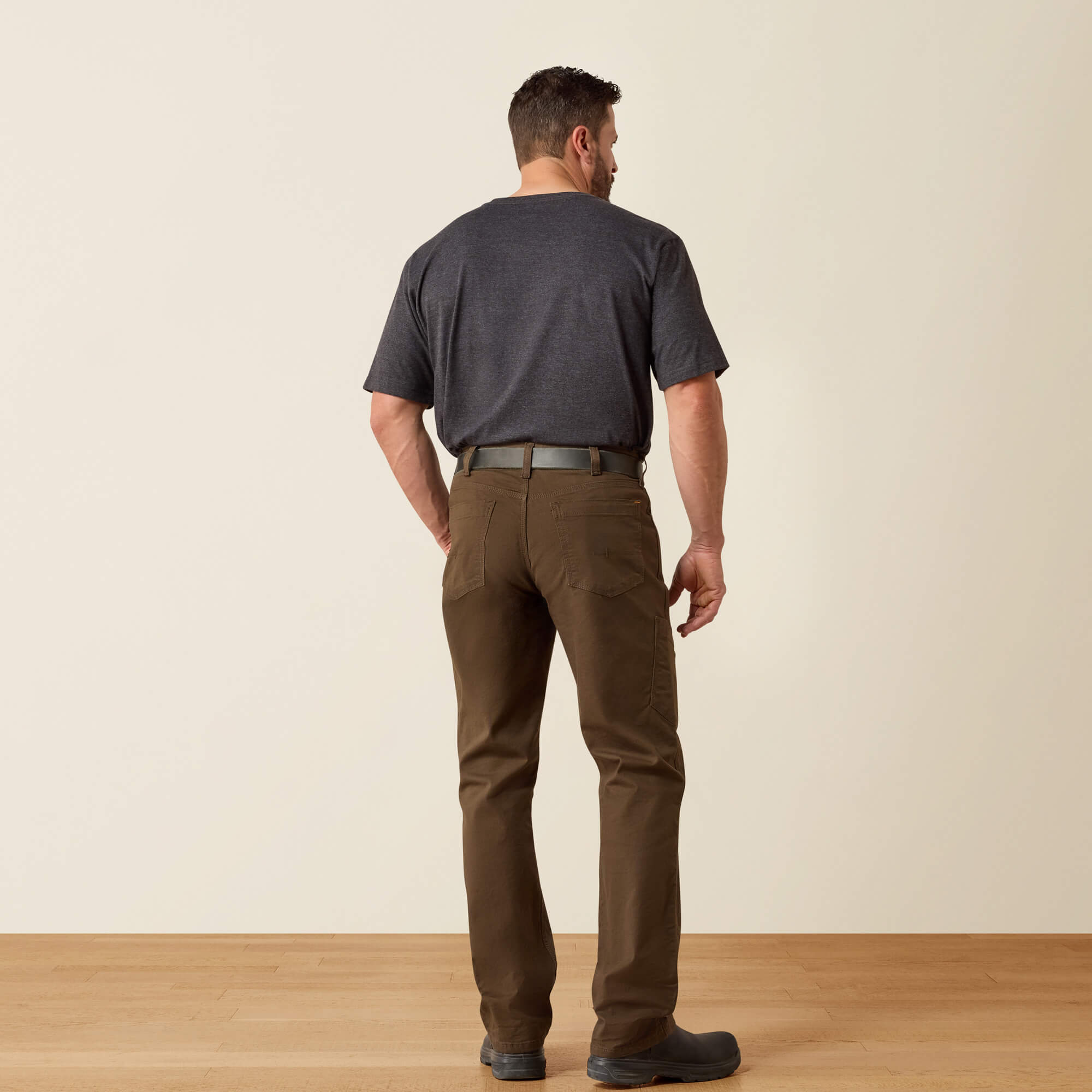 Rebar M4 Relaxed Made Tough DuraStretch Straight Leg Pants Back - WREN