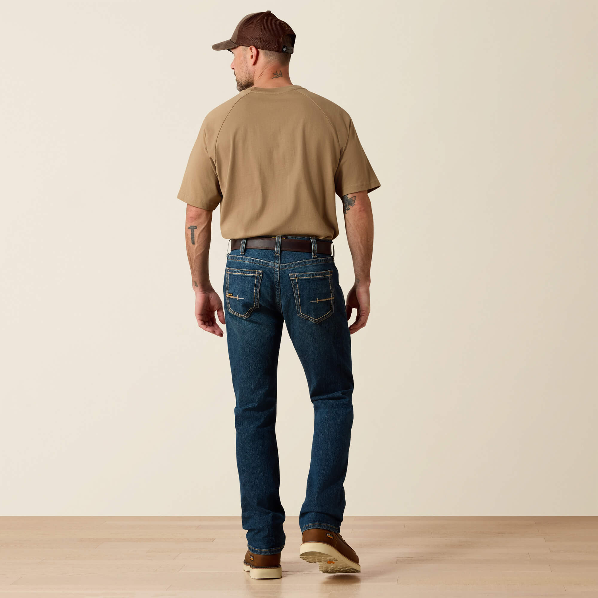 Rebar M7 Slim DuraStretch Edge Straight Jean Back - BODIE