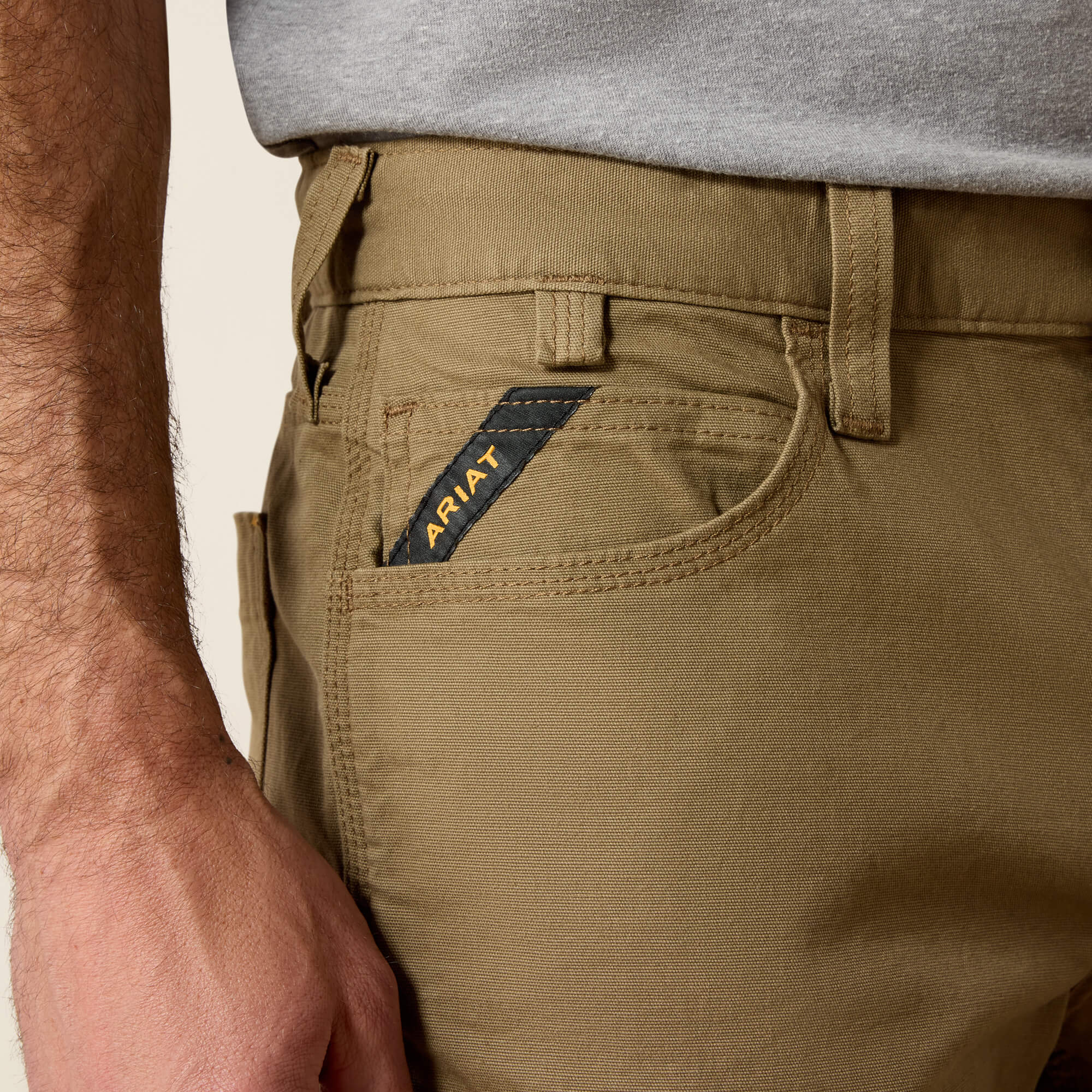 Rebar M7 DuraStretch Made Tough Straight Pant 01 - FIELD KHAKI