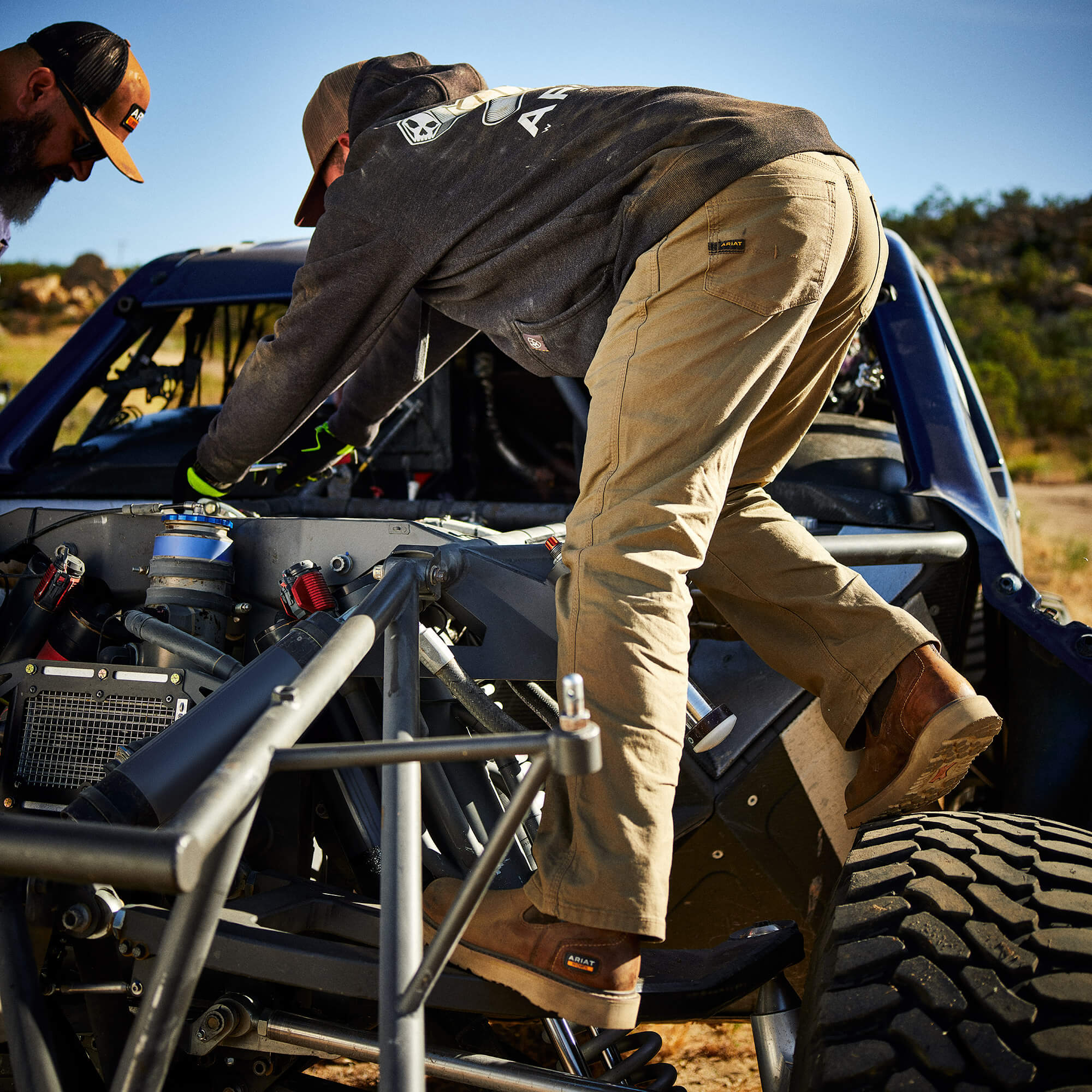 Rebar M7 DuraStretch Made Tough Straight Pant Lifestyle - FIELD KHAKI