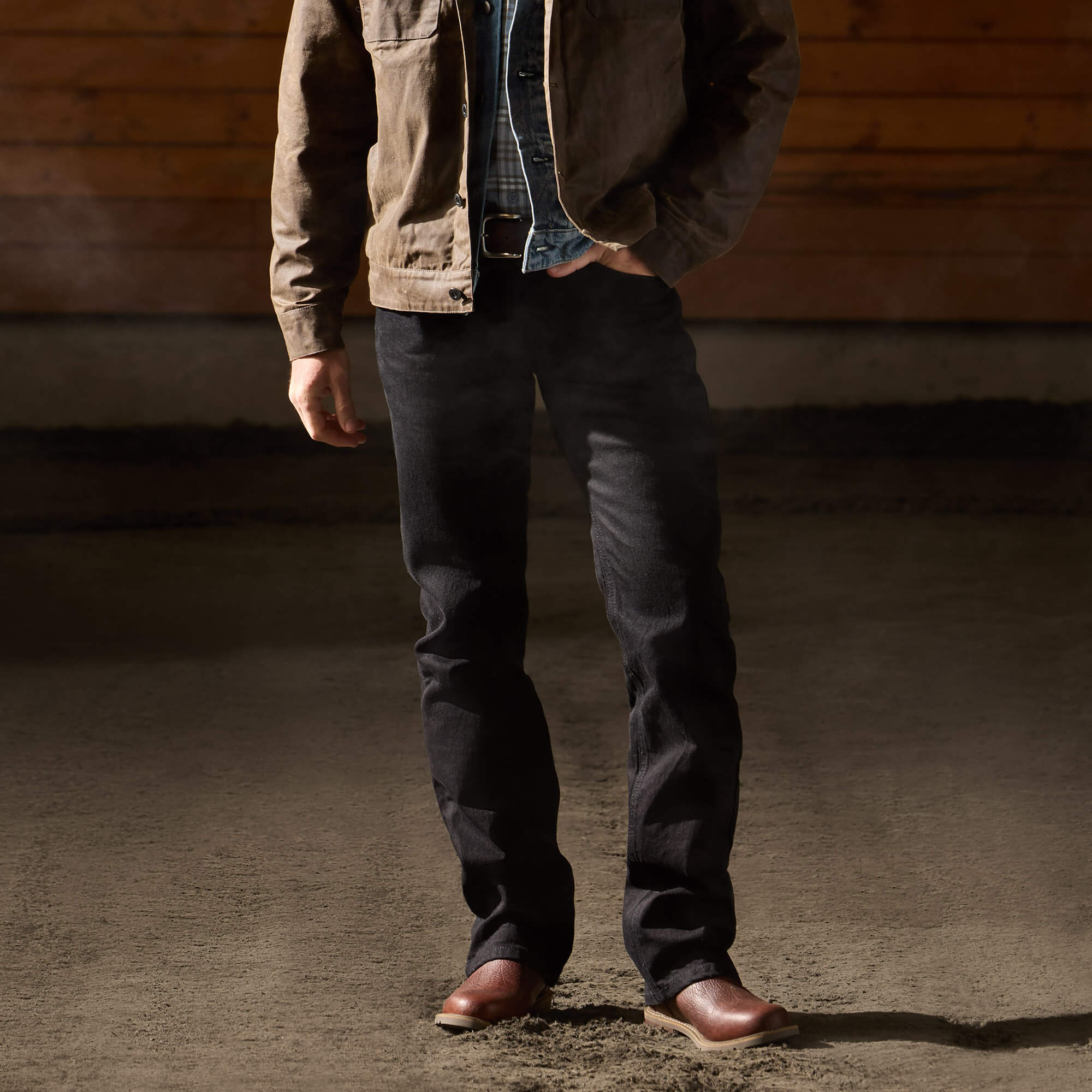 M7 Slim Legacy Straight Jean Lifestyle - BLACK