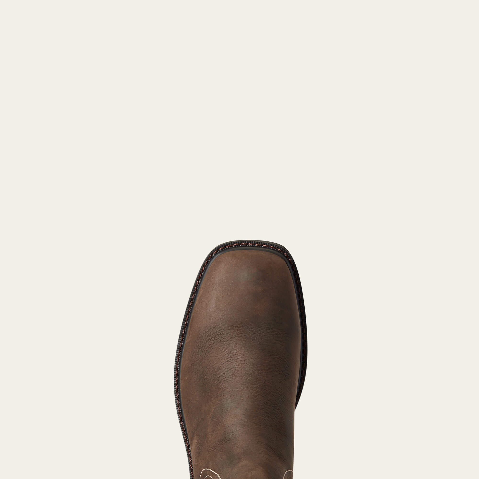 Groundbreaker Chelsea Wide Square Toe Waterproof Work Boot Toe - DARK BROWN