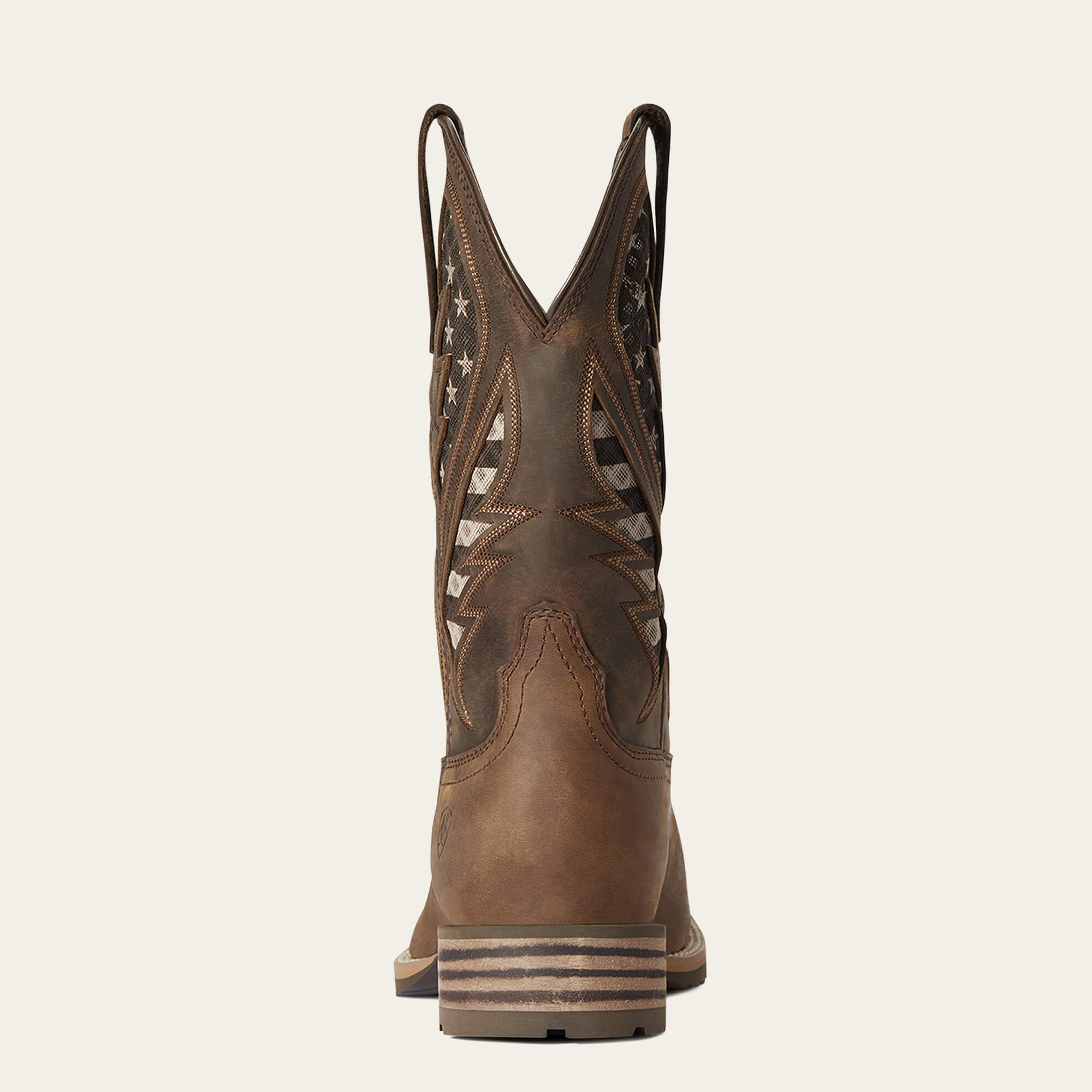 Hybrid VentTEK Western Boot Heel - DISTRESSED BROWN