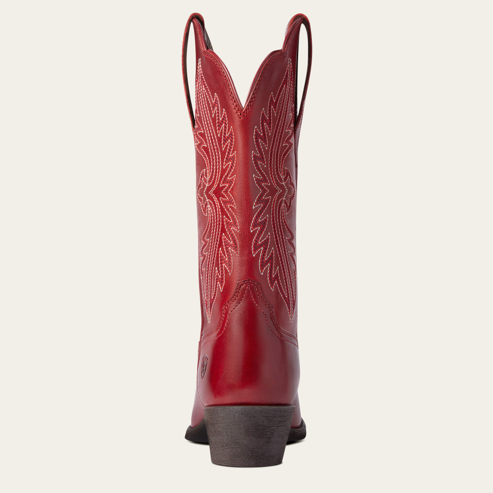 Heritage StretchFit R Toe Western Boot Heel - ROSY RED