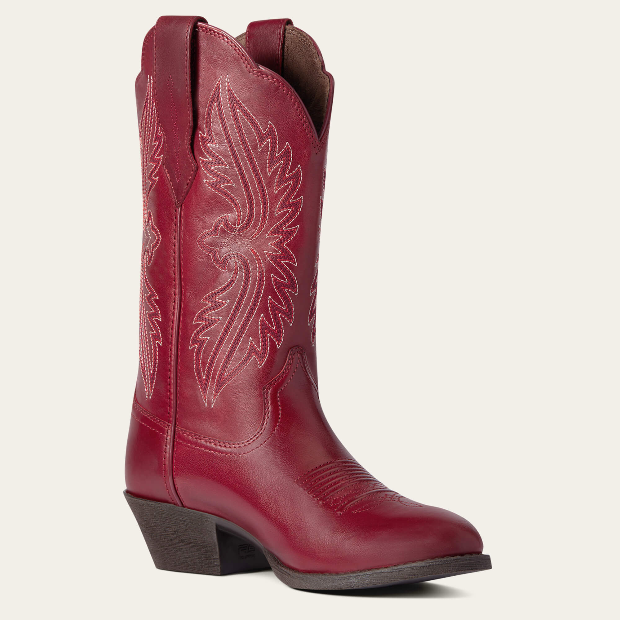 Heritage StretchFit R Toe Western Boot Medial - ROSY RED