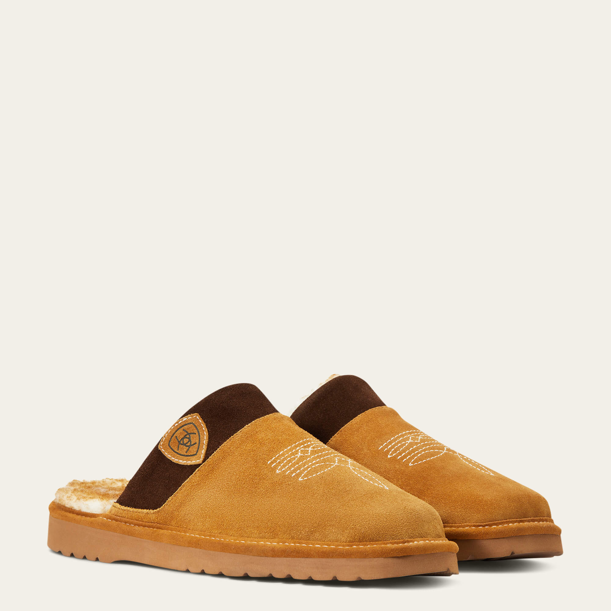 Silversmith Square Toe Slipper Medial - CHESTNUT