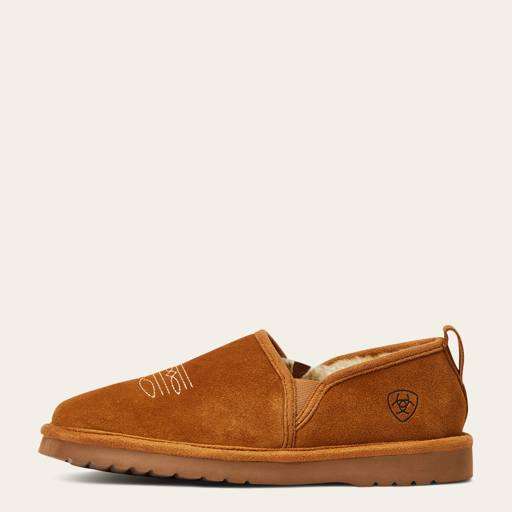 Lasso Square Toe Slipper Side - CHESTNUT