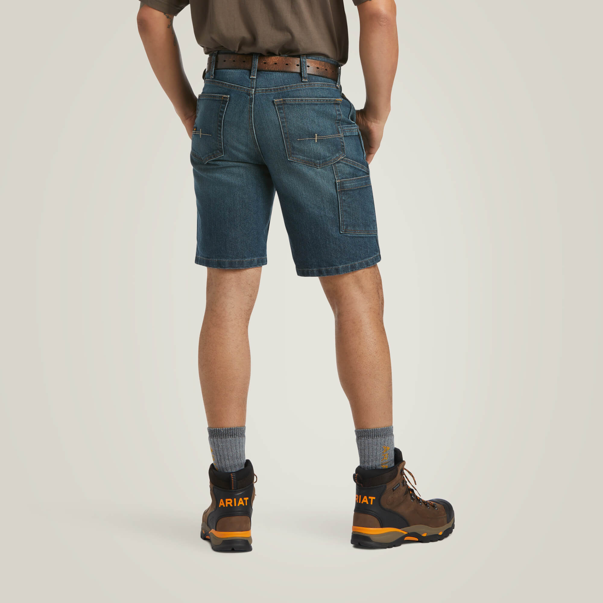 Rebar DuraStretch Denim Utility Short Back - PHANTOM
