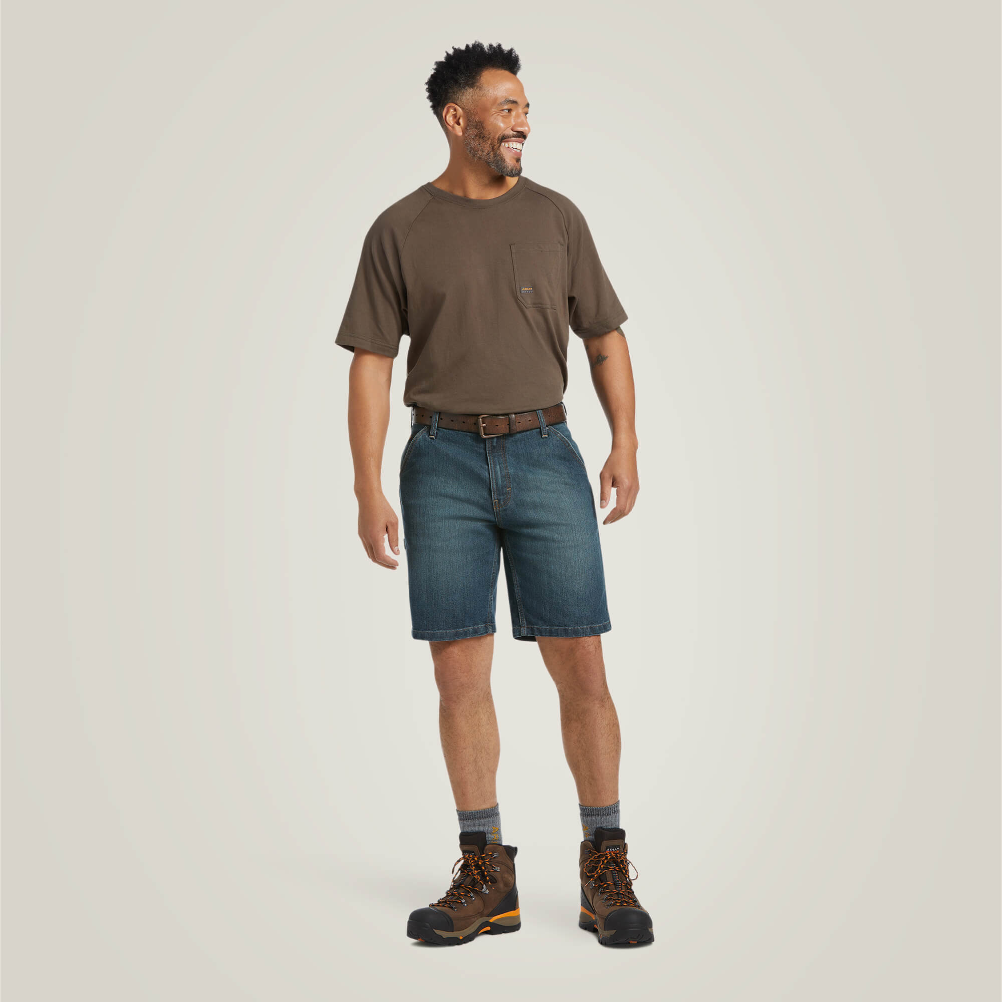 Rebar DuraStretch Denim Utility Short Full - PHANTOM