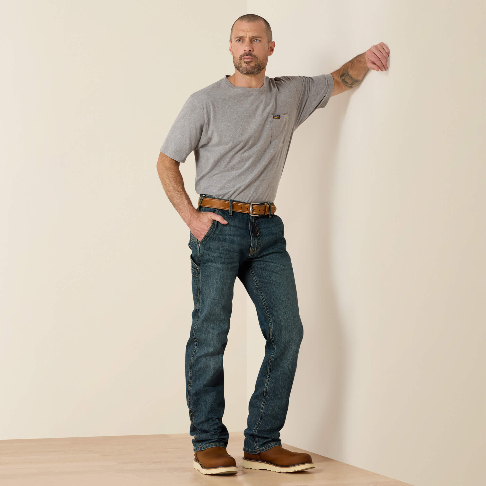Rebar M7 Slim DuraStretch Workhorse Straight Leg Jean Full - MCCOY