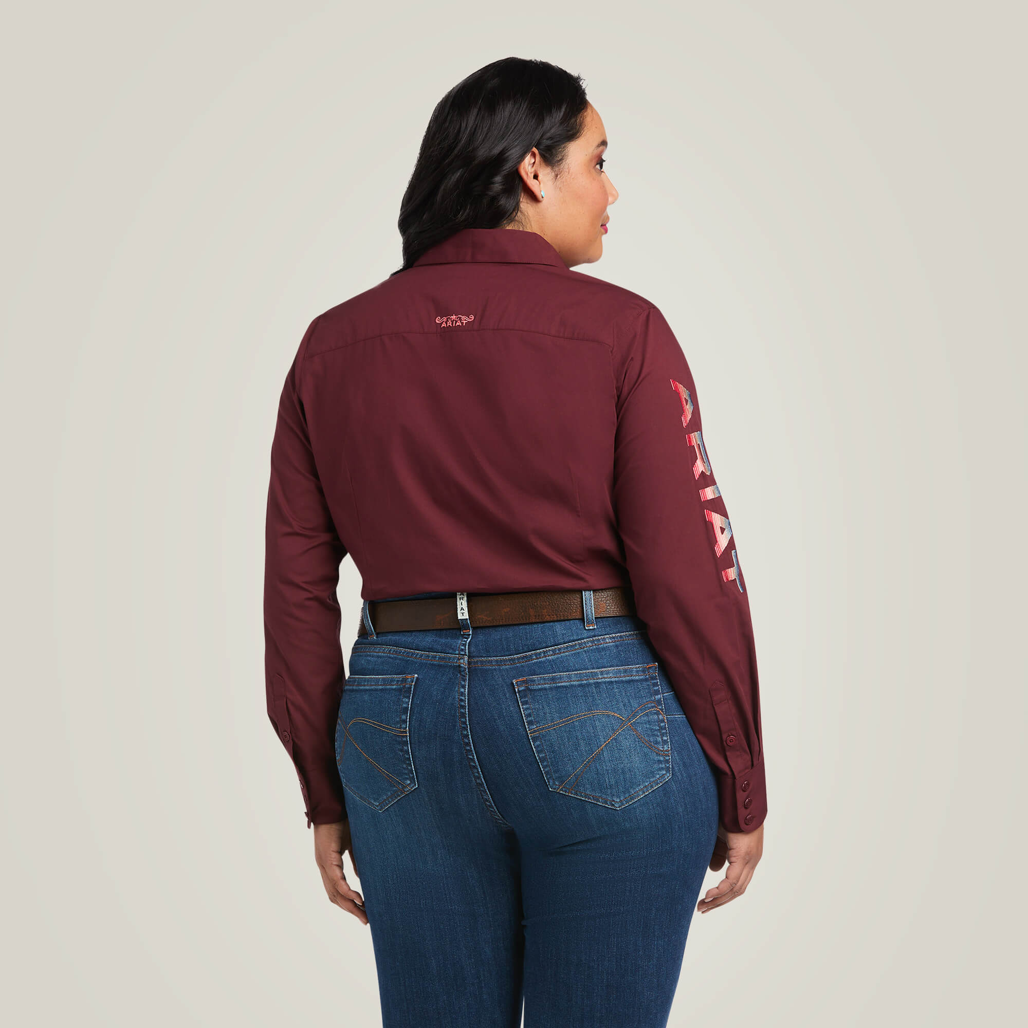 Team Kirby Stretch Shirt Back Plus - ZINFANDEL