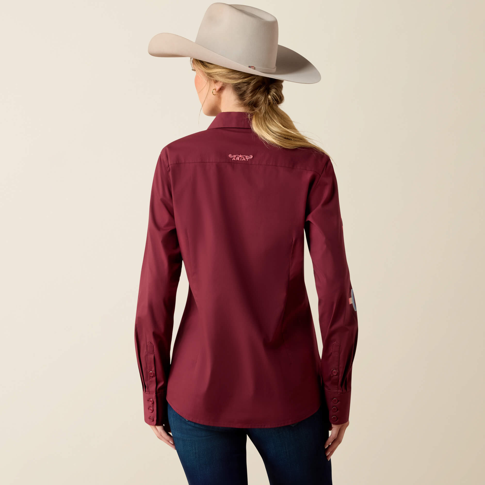 Team Kirby Stretch Shirt Back - ZINFANDEL