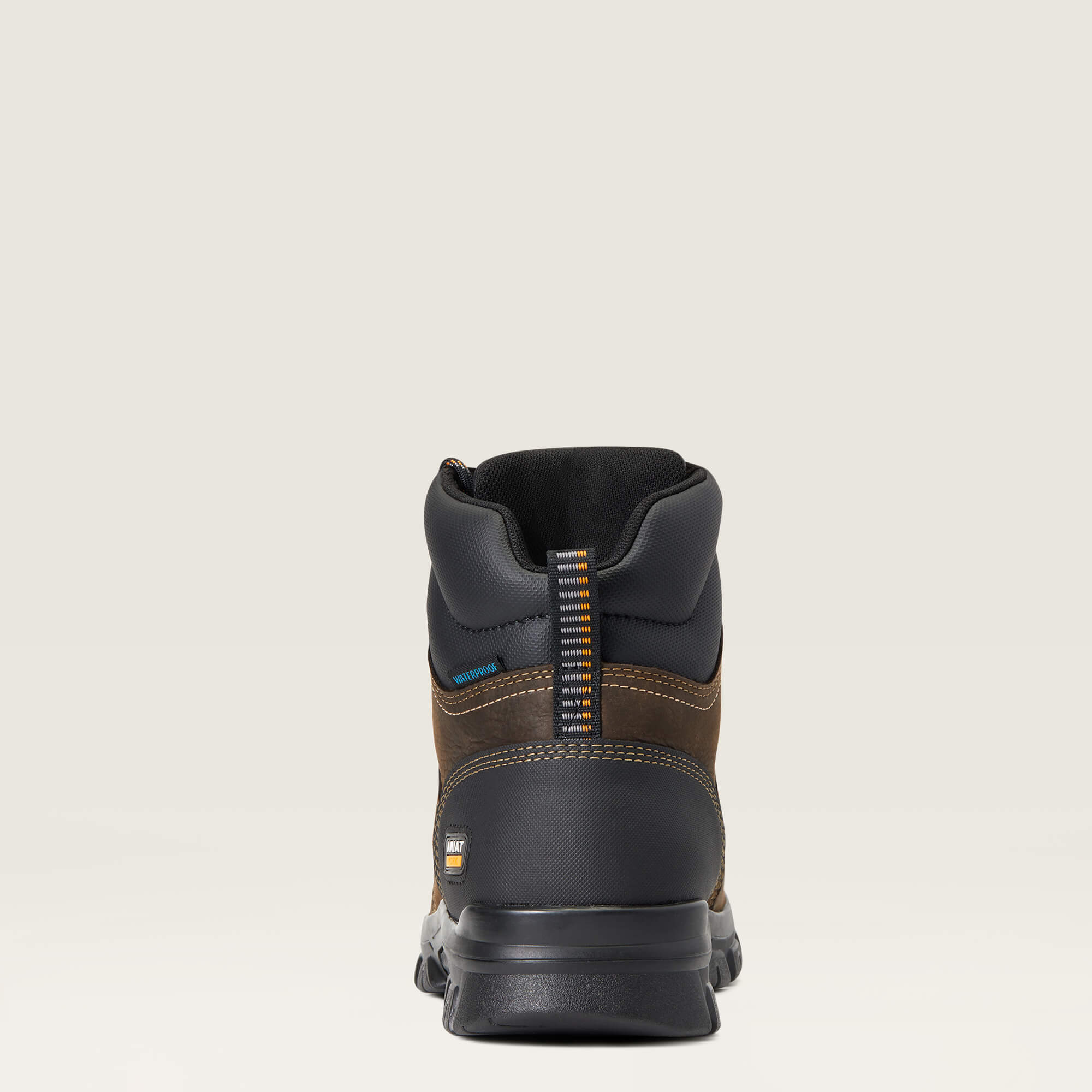 Treadfast 6" Waterproof Work Boot Heel - DARK BROWN