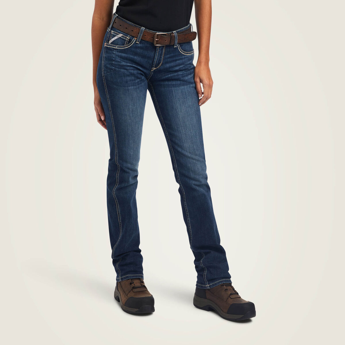 Rebar Perfect Rise Riveter DuraStretch Straight Leg Jeans - Atlanta