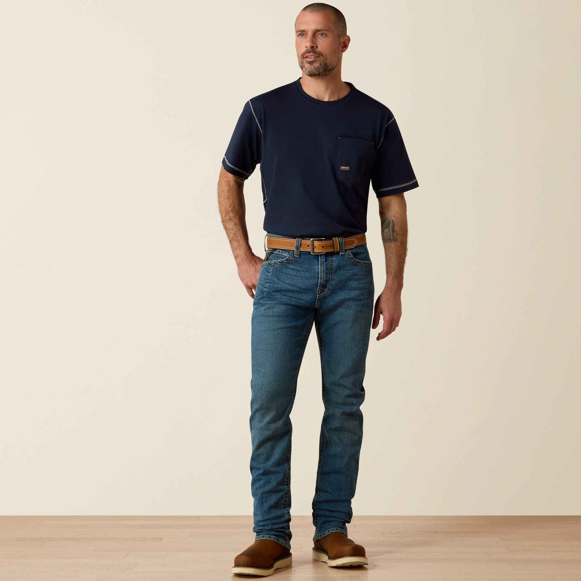 Rebar M7 Slim DuraStretch Edge Straight Jean Full - RICO