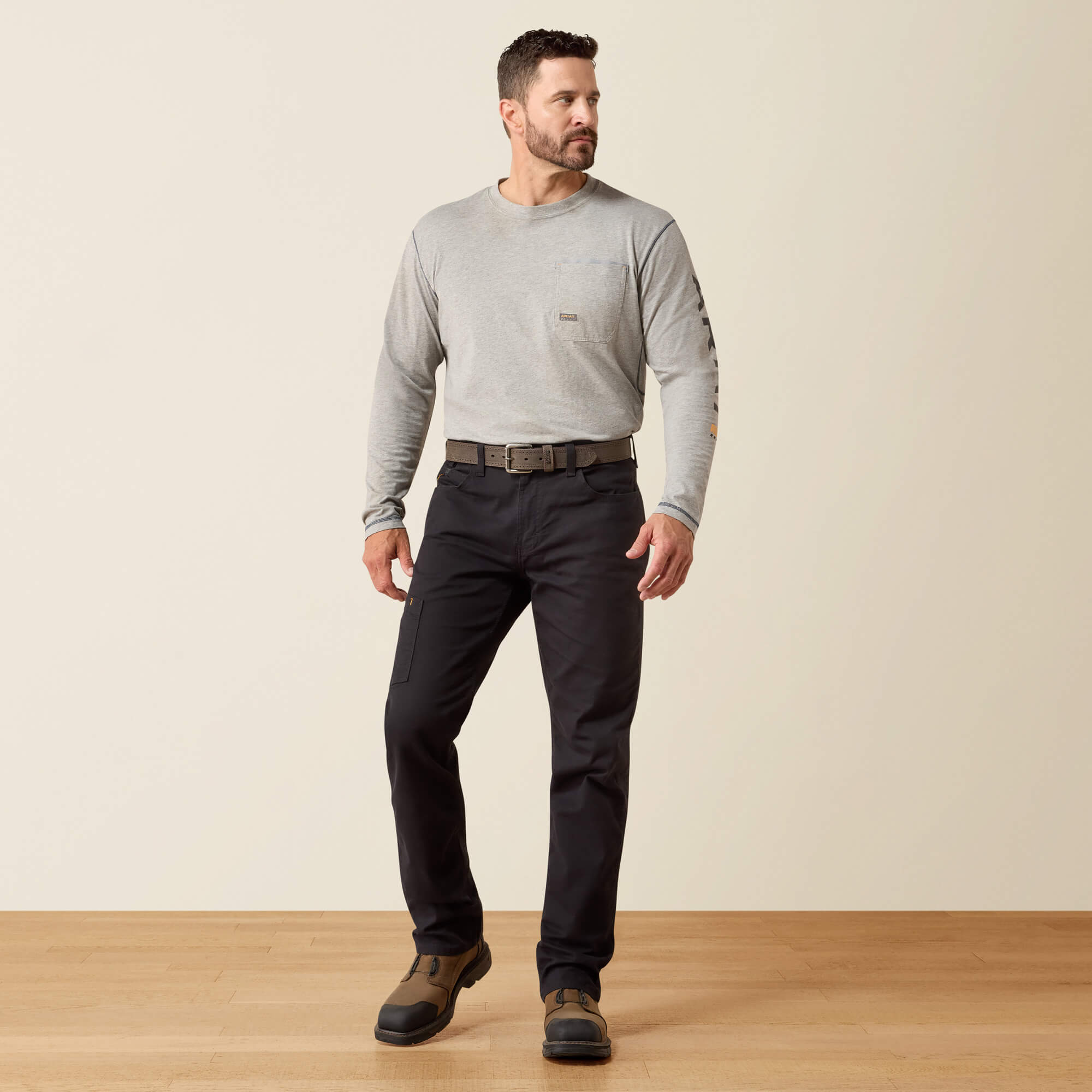 Rebar M4 Relaxed Made Tough DuraStretch Straight Leg Pants Full - BLACK