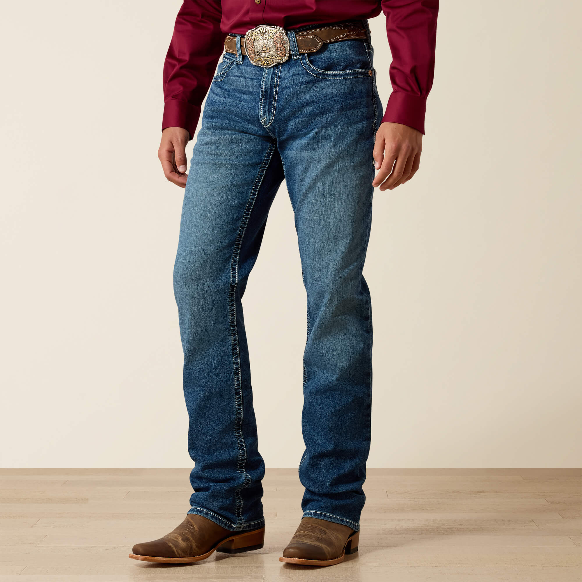 M4 Relaxed Hugo Boot Cut Jean Front - BANNOCK