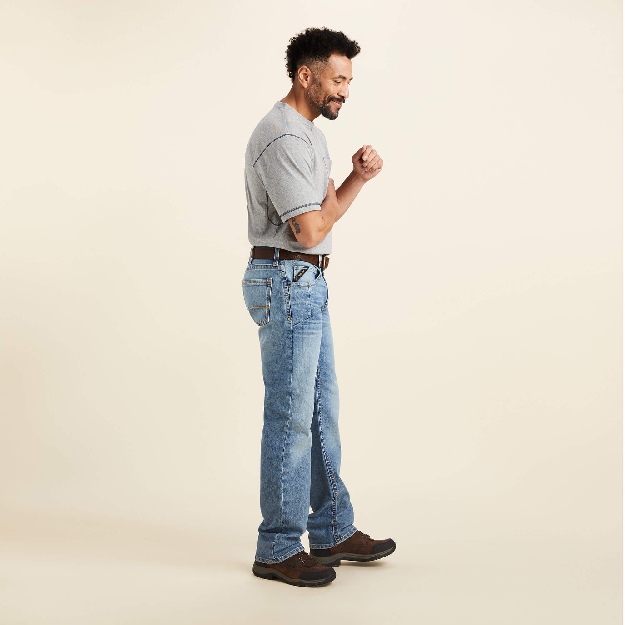 Rebar M5 Straight DuraStretch Edge Straight Leg Jean Full - MERCED