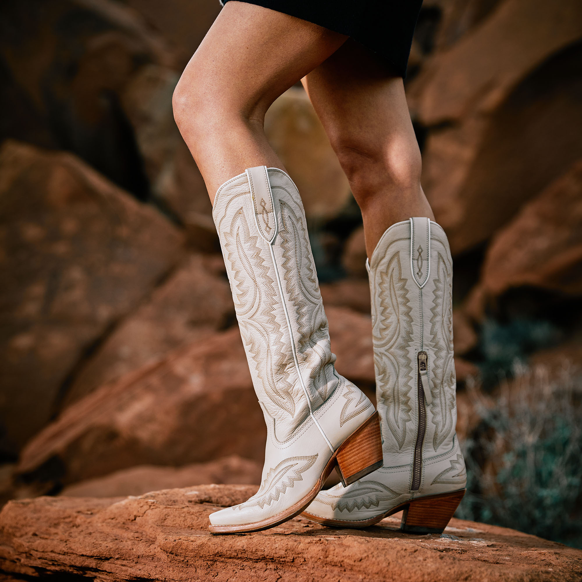 Casanova X Toe Western Boot Lifestyle - BLANCO