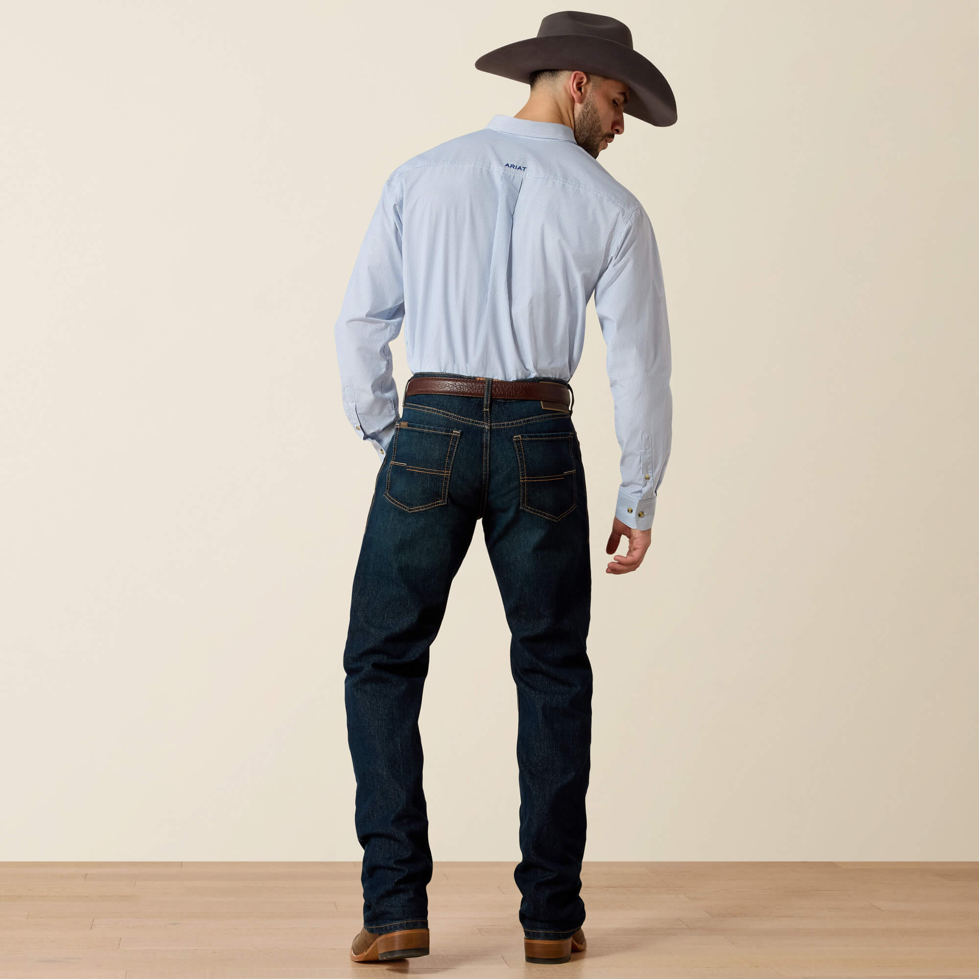 M4 Relaxed Hansen Boot Cut Jean Back - BLACKSTONE