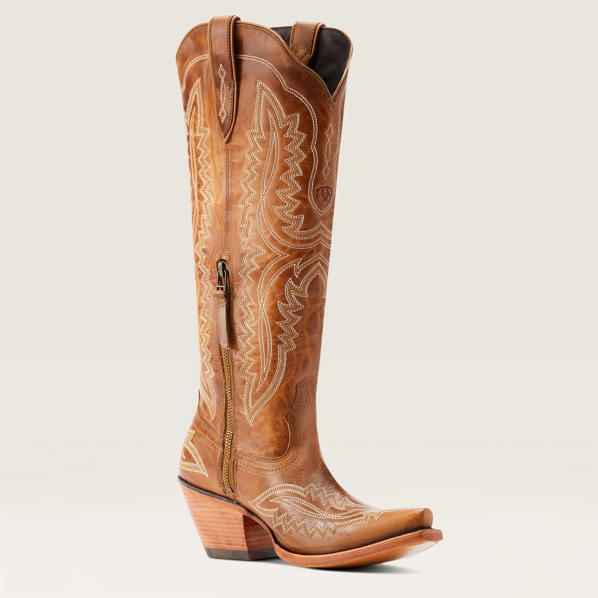 Casanova X Toe Western Boot Medial - SHADES OF GRAIN