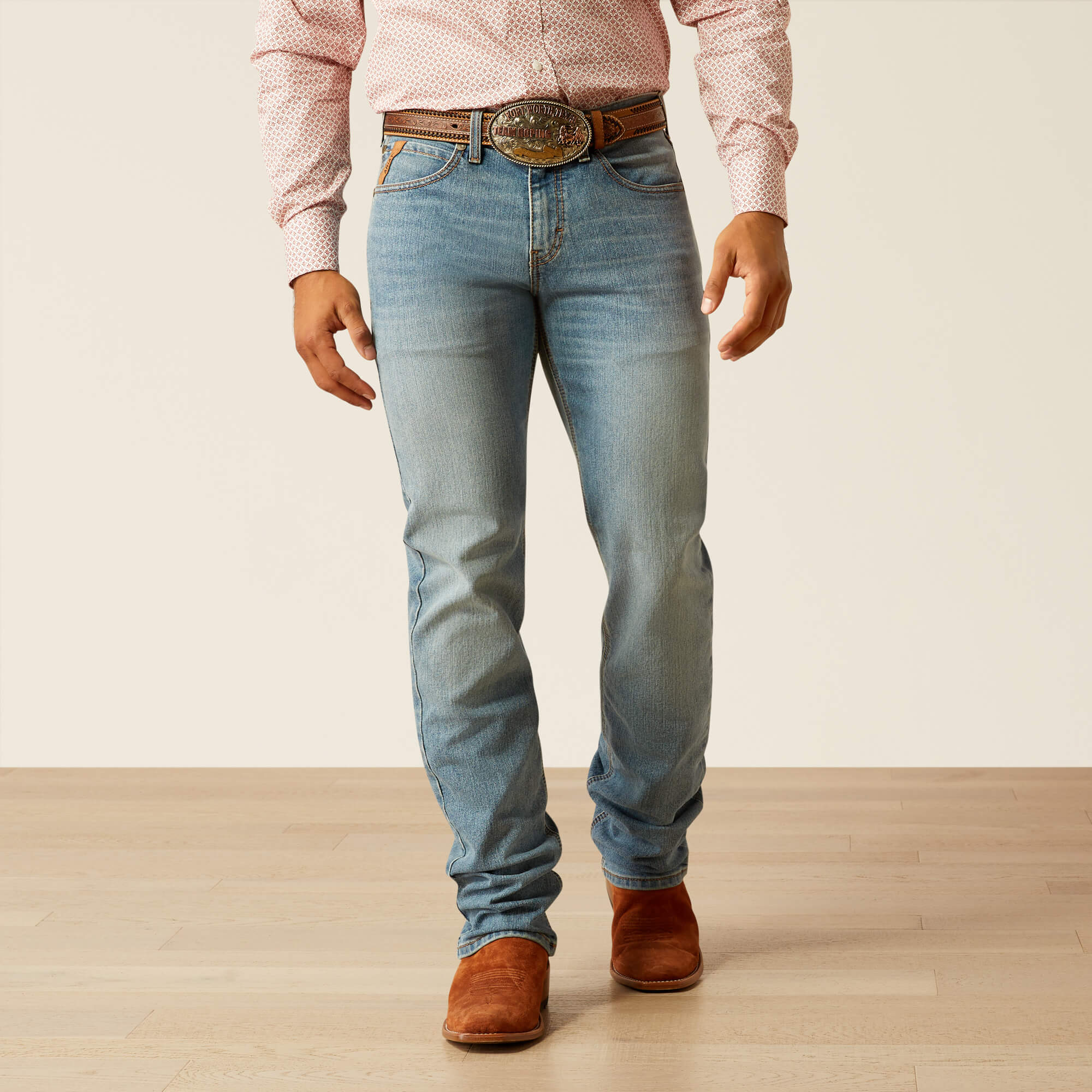 M7 Slim Pro Series Ray Straight Leg Jean Front - LINDO