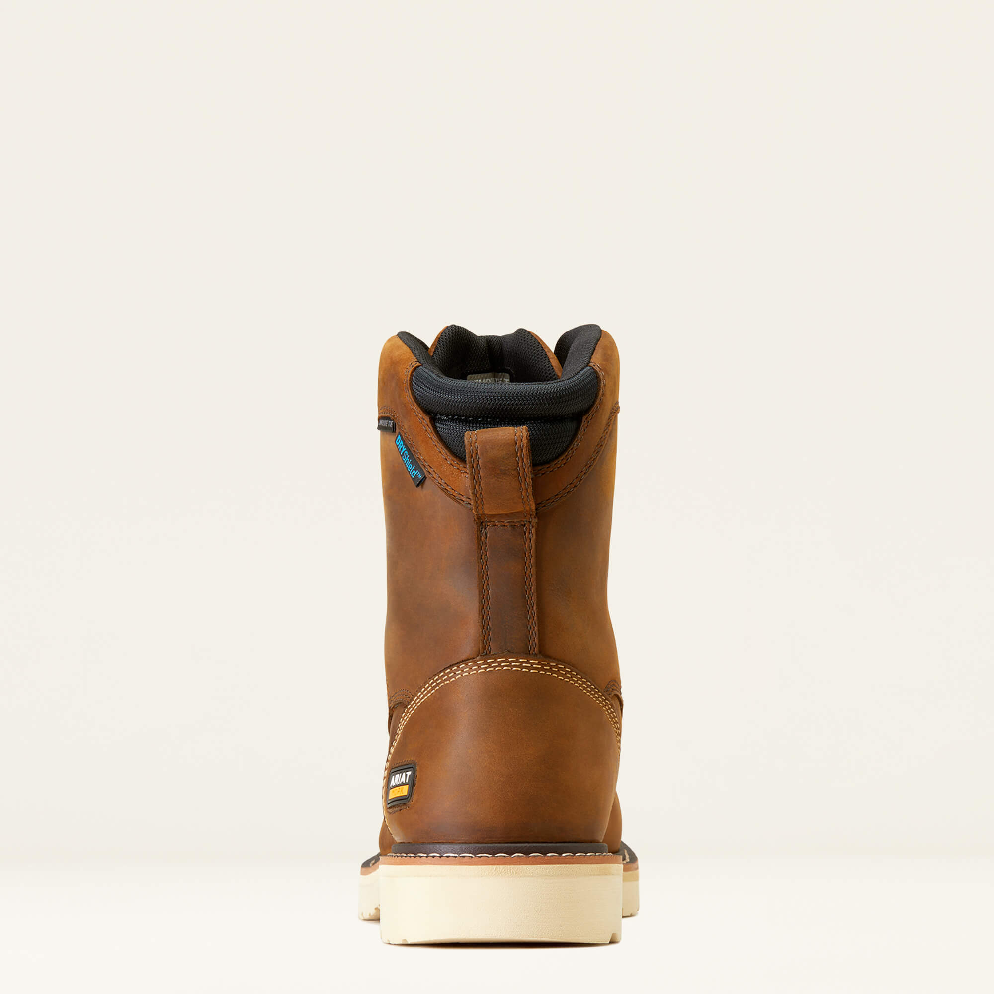 Rebar Lift 8" Waterproof Composite Toe Work Boot Heel - DISTRESSED BROWN