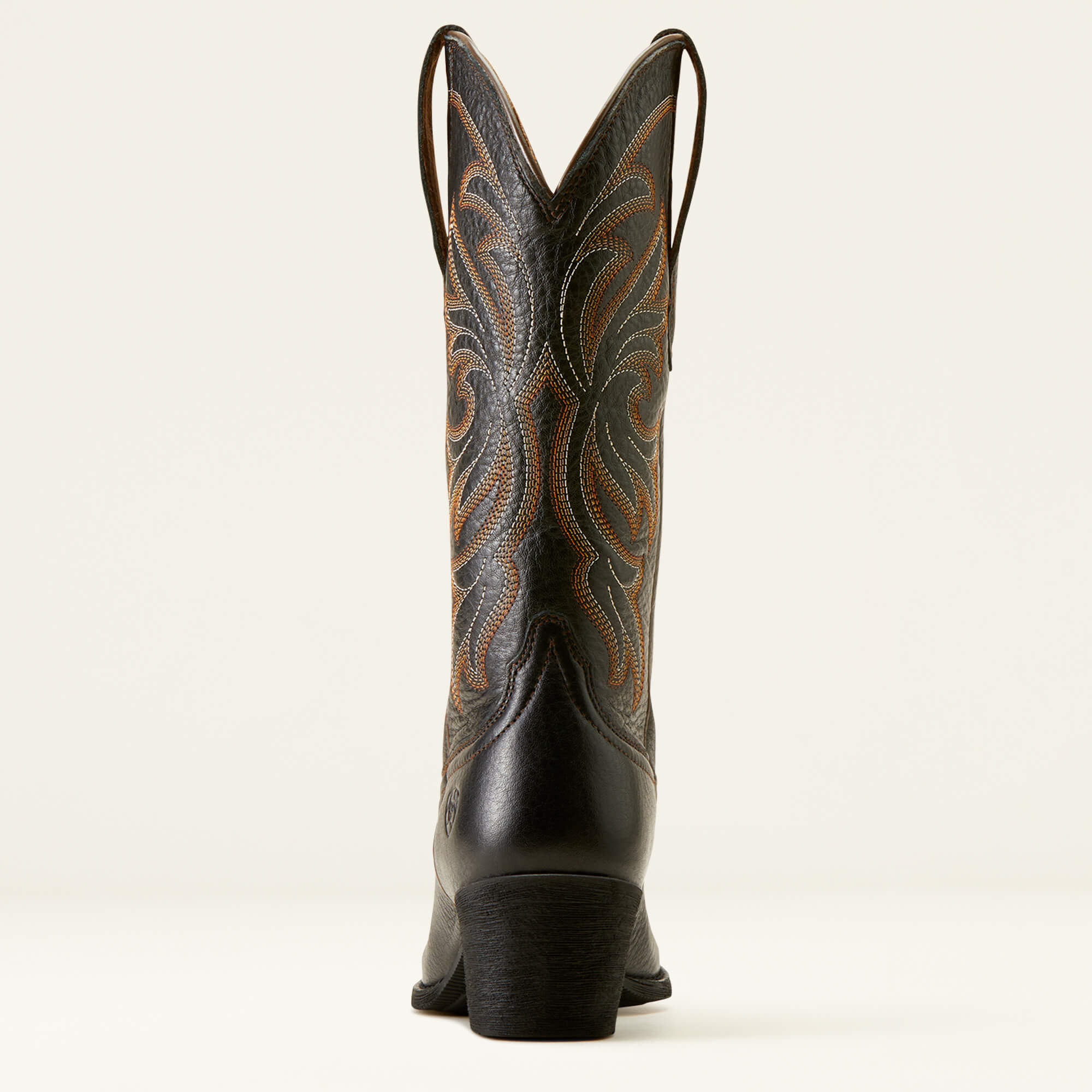 Heritage J Toe Western Boot Heel - BLACK DEERTAN