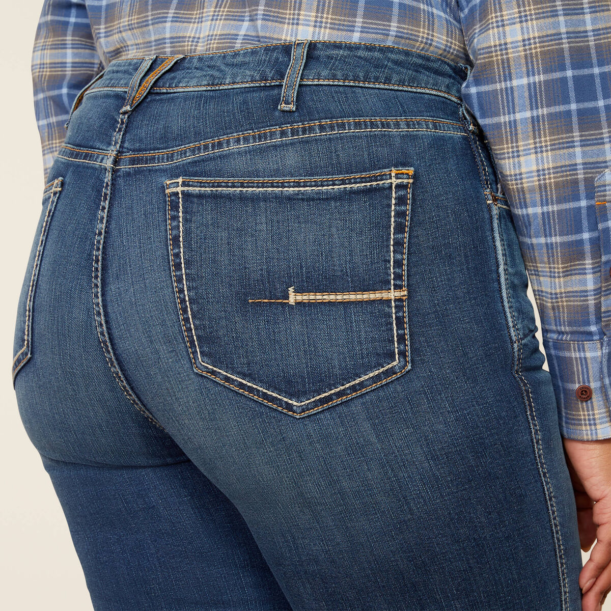 Rebar High Rise Riveter DuraStretch Straight Leg Jeans - La