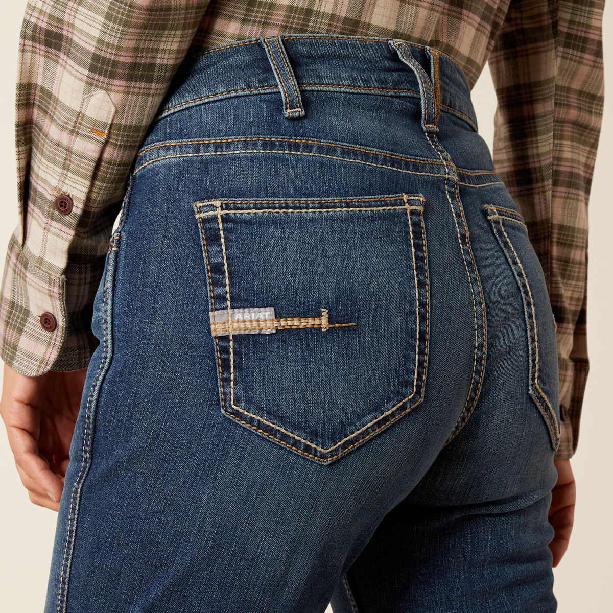 Rebar High Rise Riveter DuraStretch Straight Leg Jeans - La