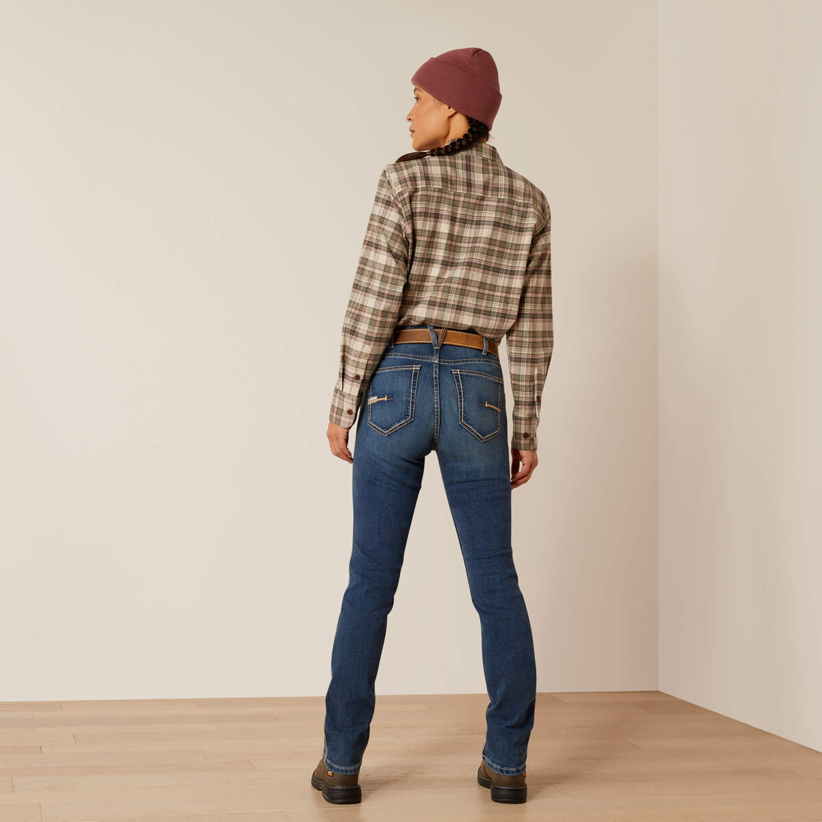 Rebar High Rise Riveter DuraStretch Straight Leg Jeans - La