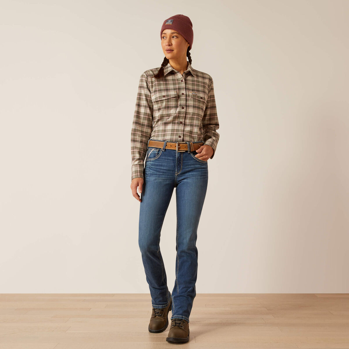 Rebar High Rise Riveter DuraStretch Straight Leg Jeans - La