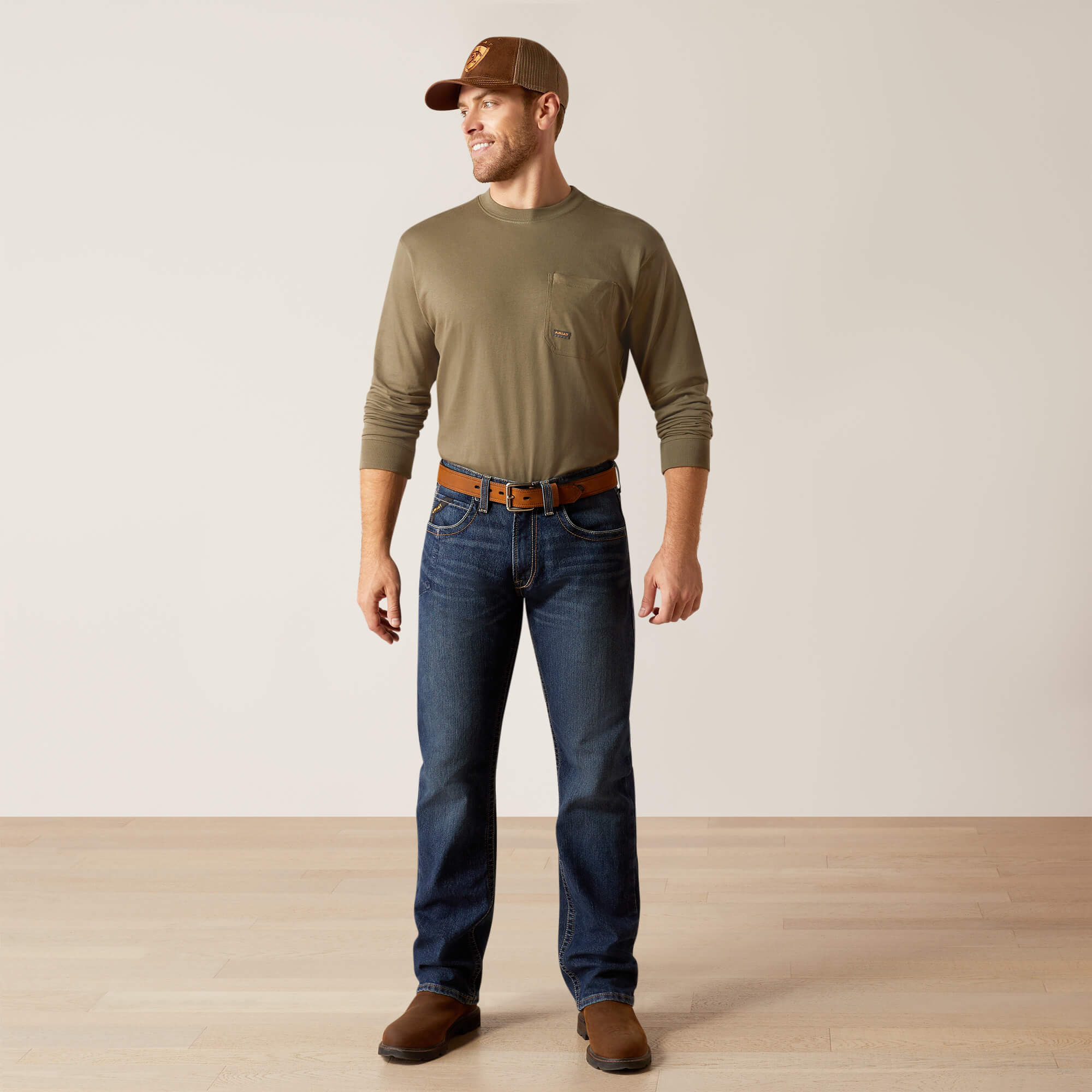 Rebar M5 Straight Rail DuraStretch Straight Leg Jeans Full - ENCINITAS