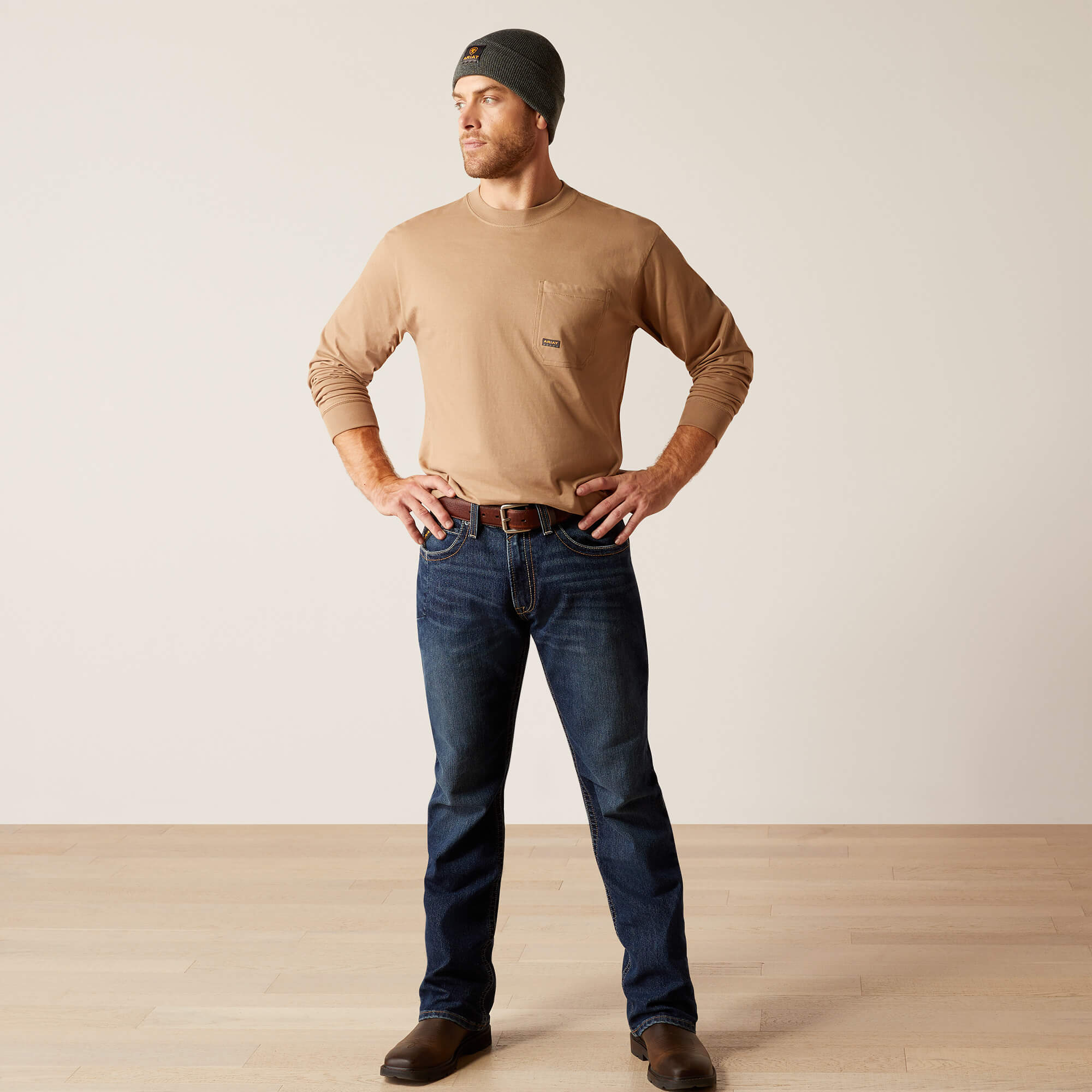 Rebar M4 Relaxed Rail DuraStretch Boot Cut Jeans Full - ENCINITAS