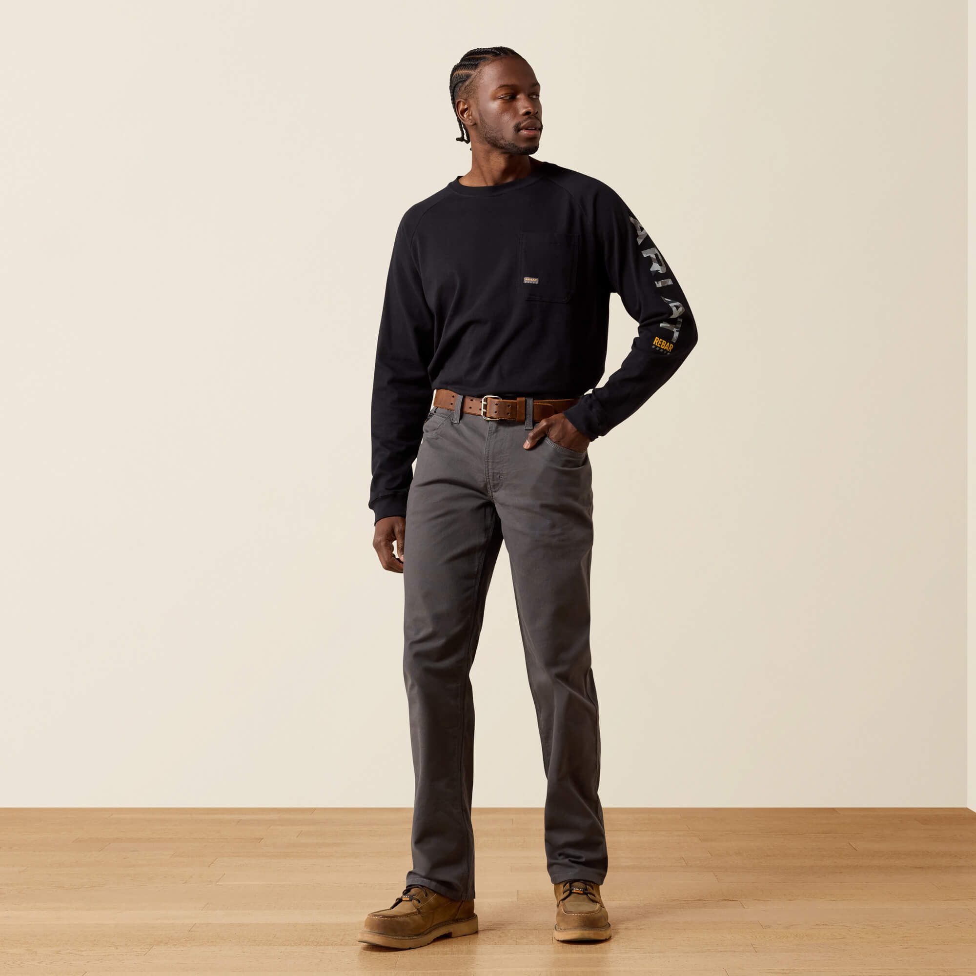 Rebar M5 Straight DuraStretch Made Tough Straight Pant Full - REBAR GREY