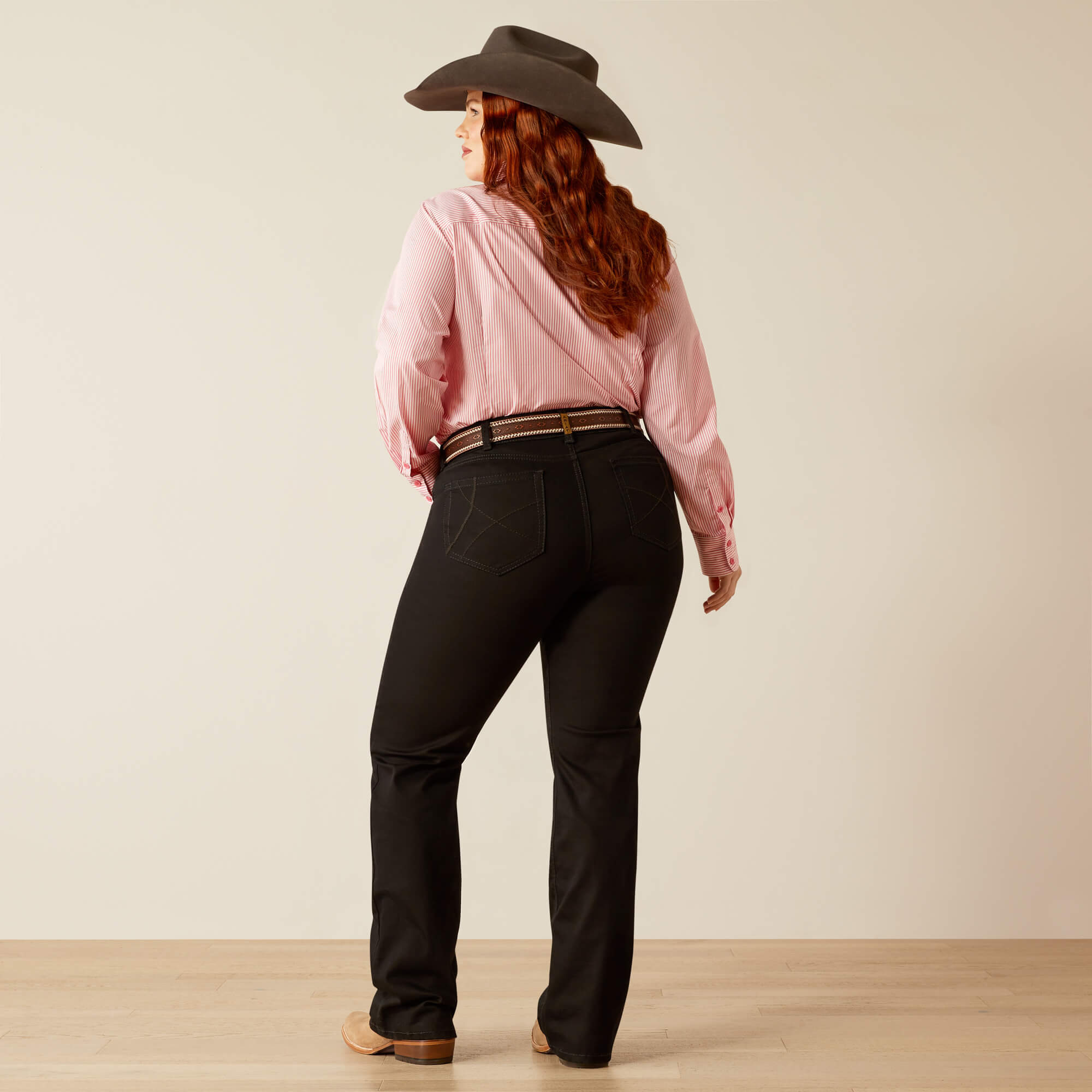 Perfect Rise Ella Boot Cut Jean Back Plus - BLACK