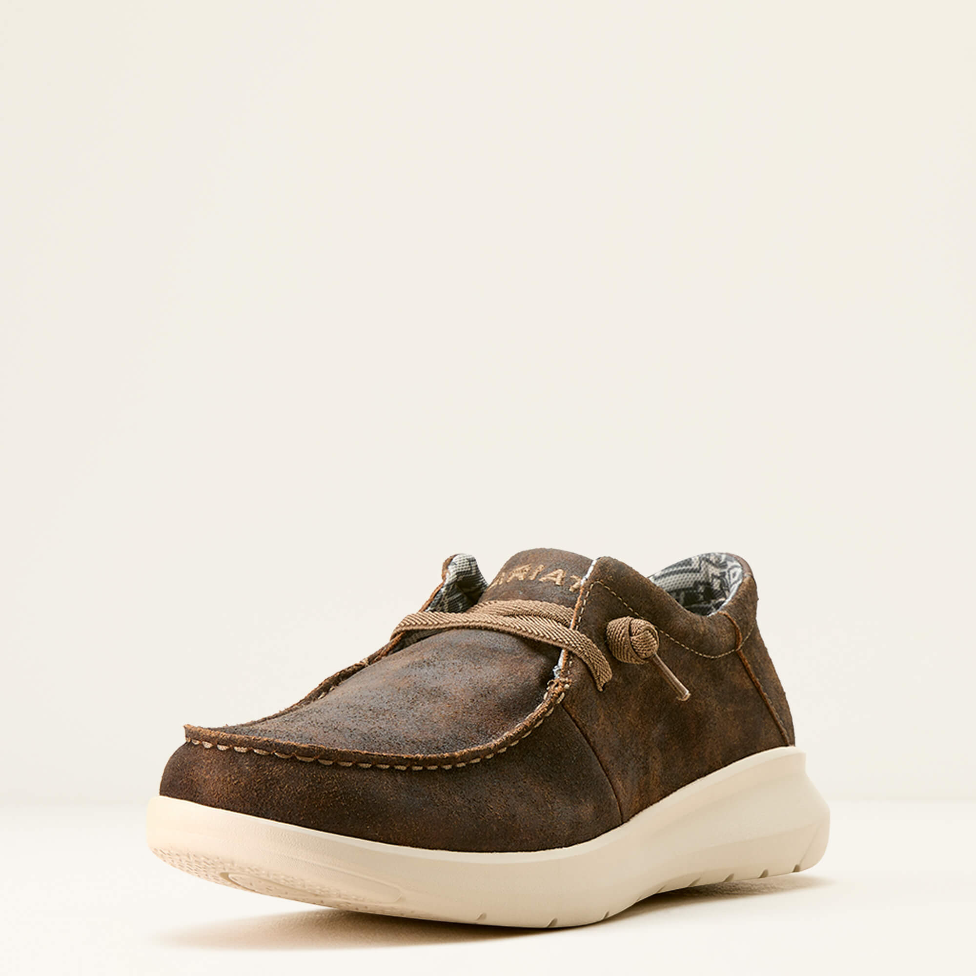 Hilo Shoe 3-4 Front - WESTERN BROWN