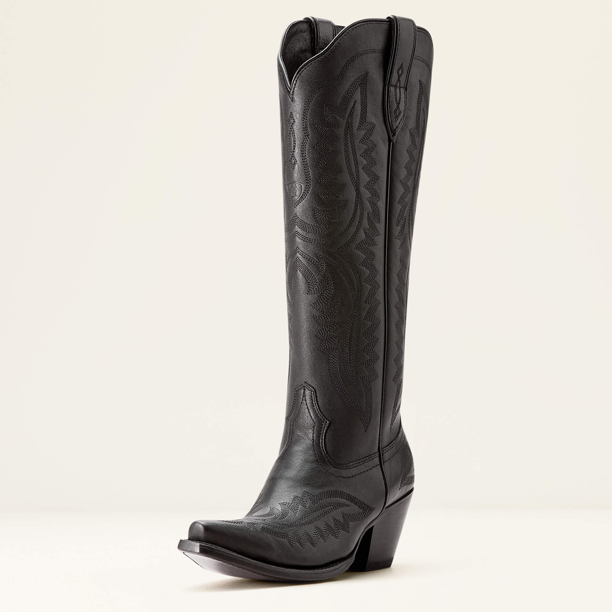 Casanova X Toe Western Boot 3-4 Front - OBSIDIAN